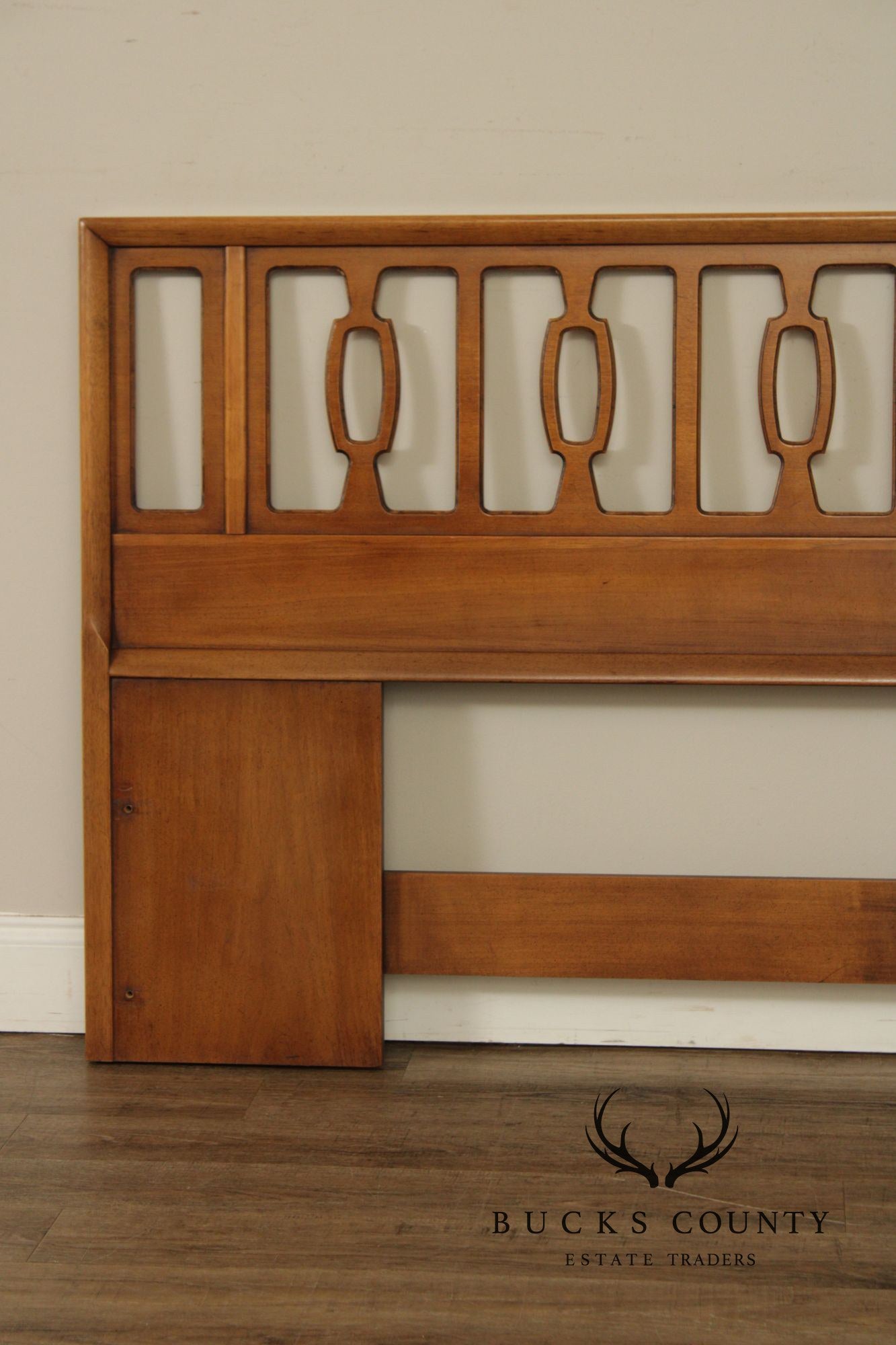 Drexel 'Meridian' King Size Walnut Headboard
