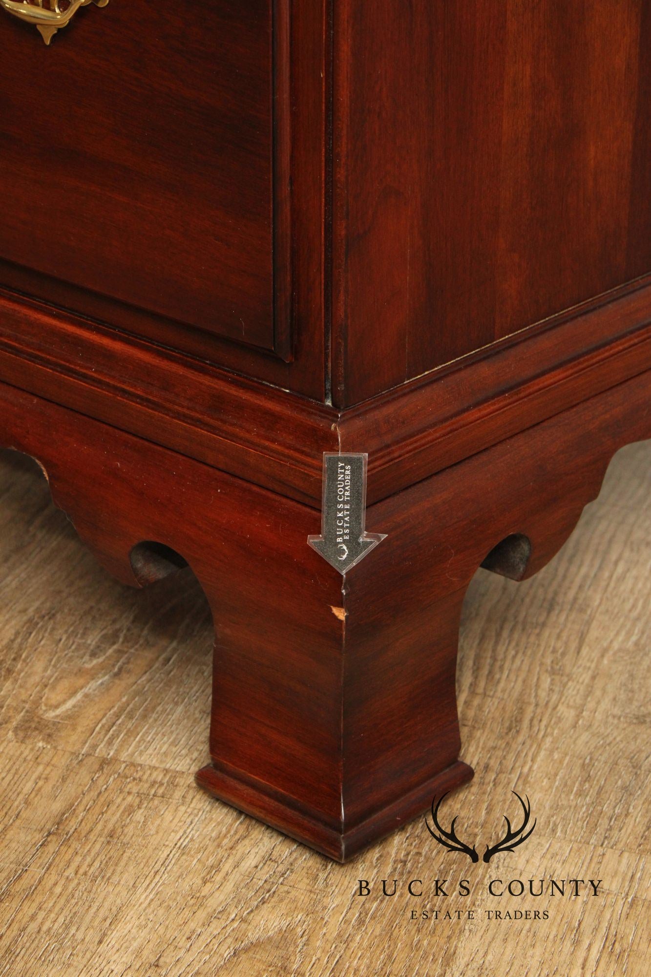 Statton Chippendale Style Cherry Tall Chest