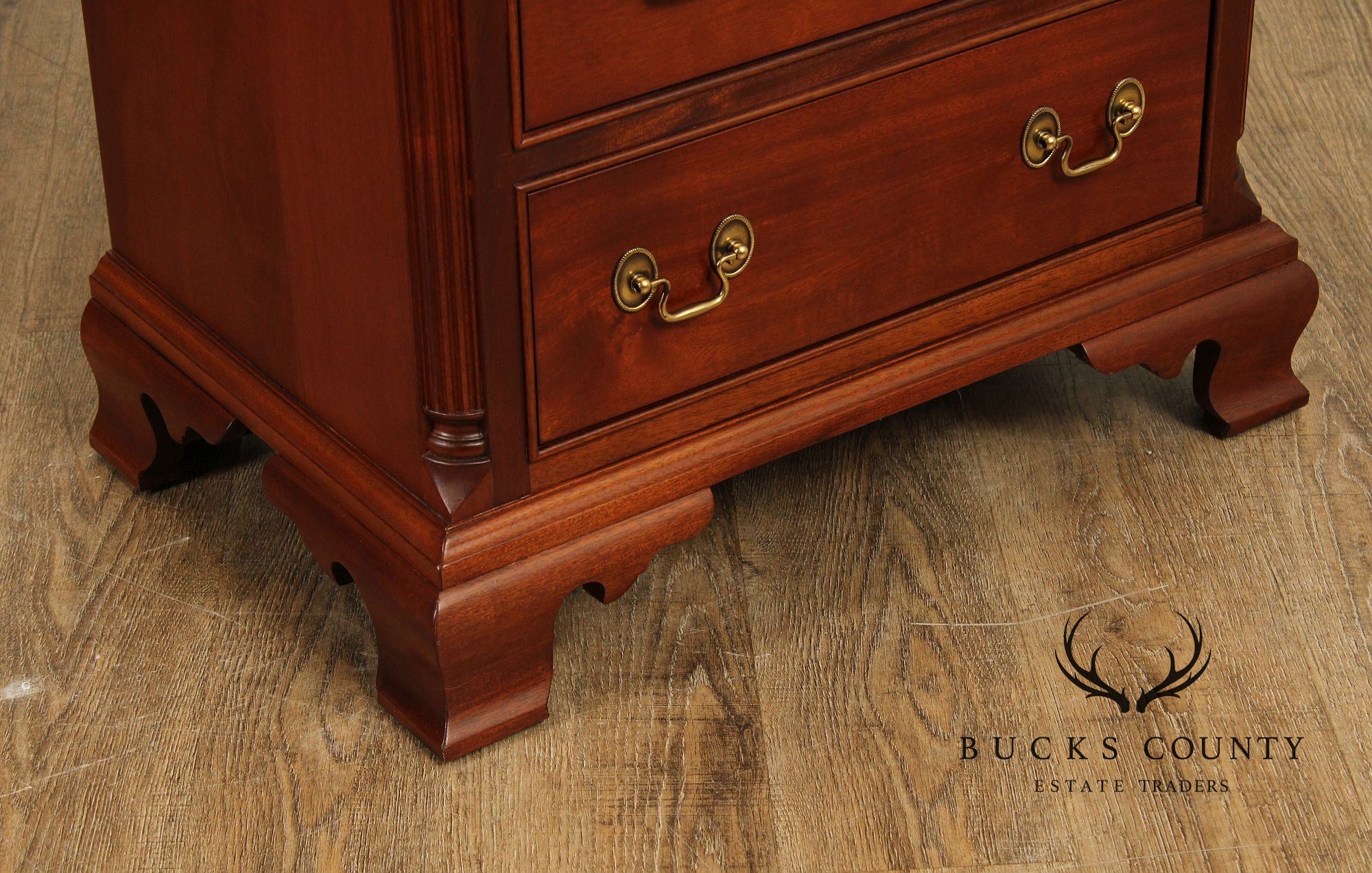 Stickley Chippendale Style Mahogany Nightstand