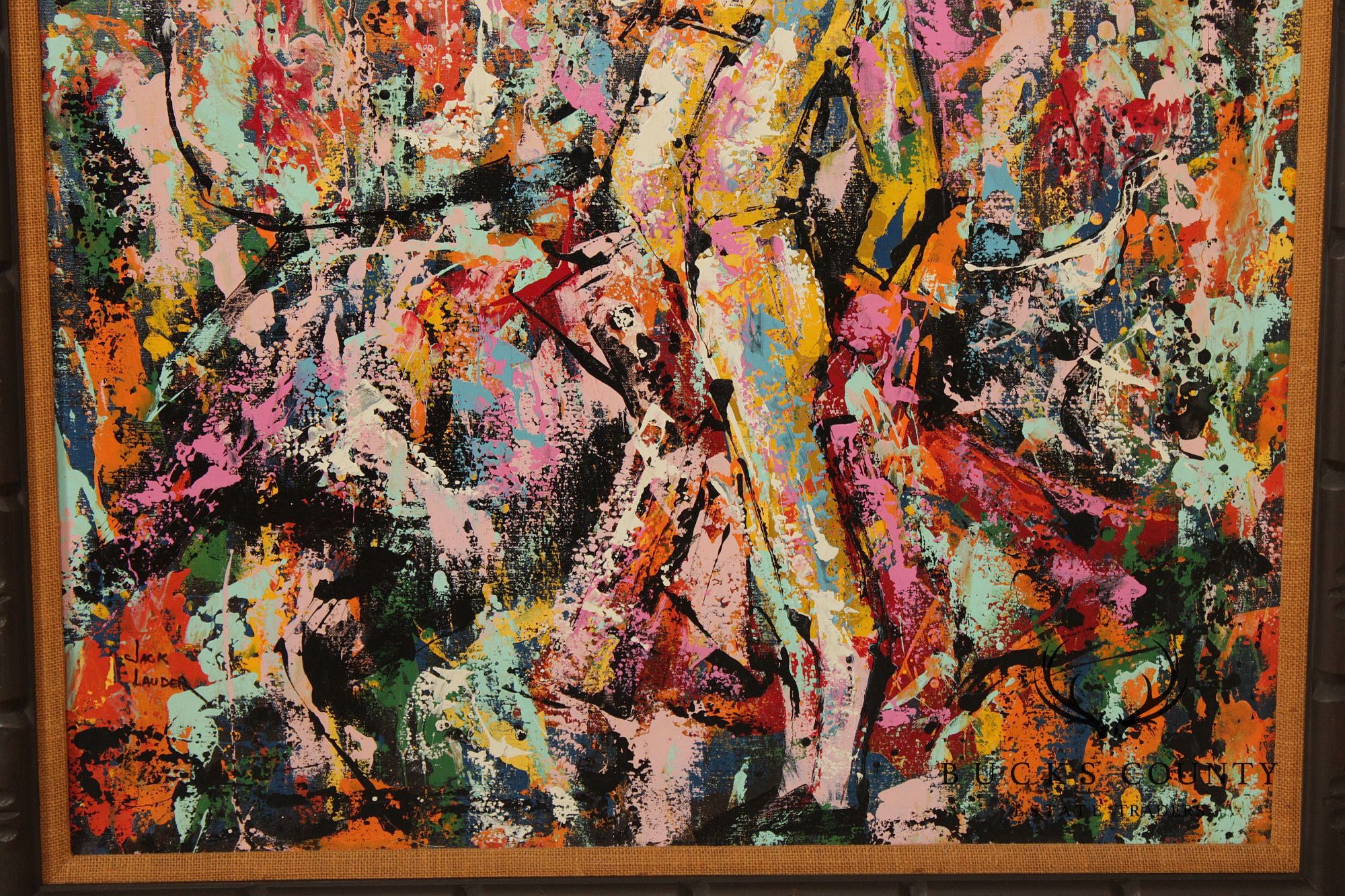 Jack Lauder Abstract Oil Painting, The Matador