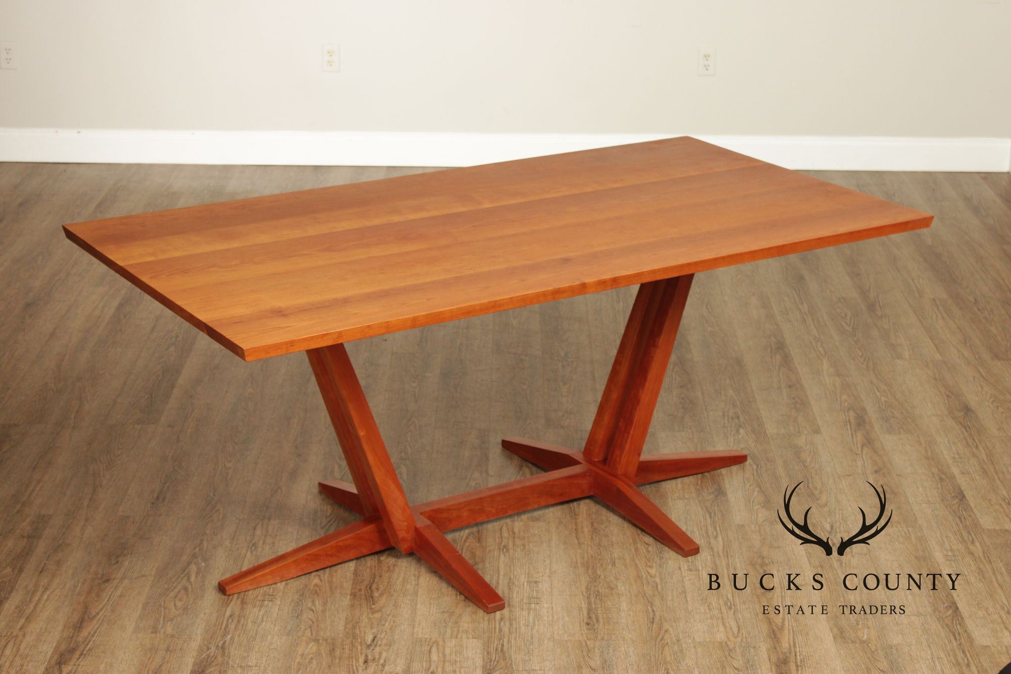 Thomas Moser Cherry Edo Trestle Dining Table