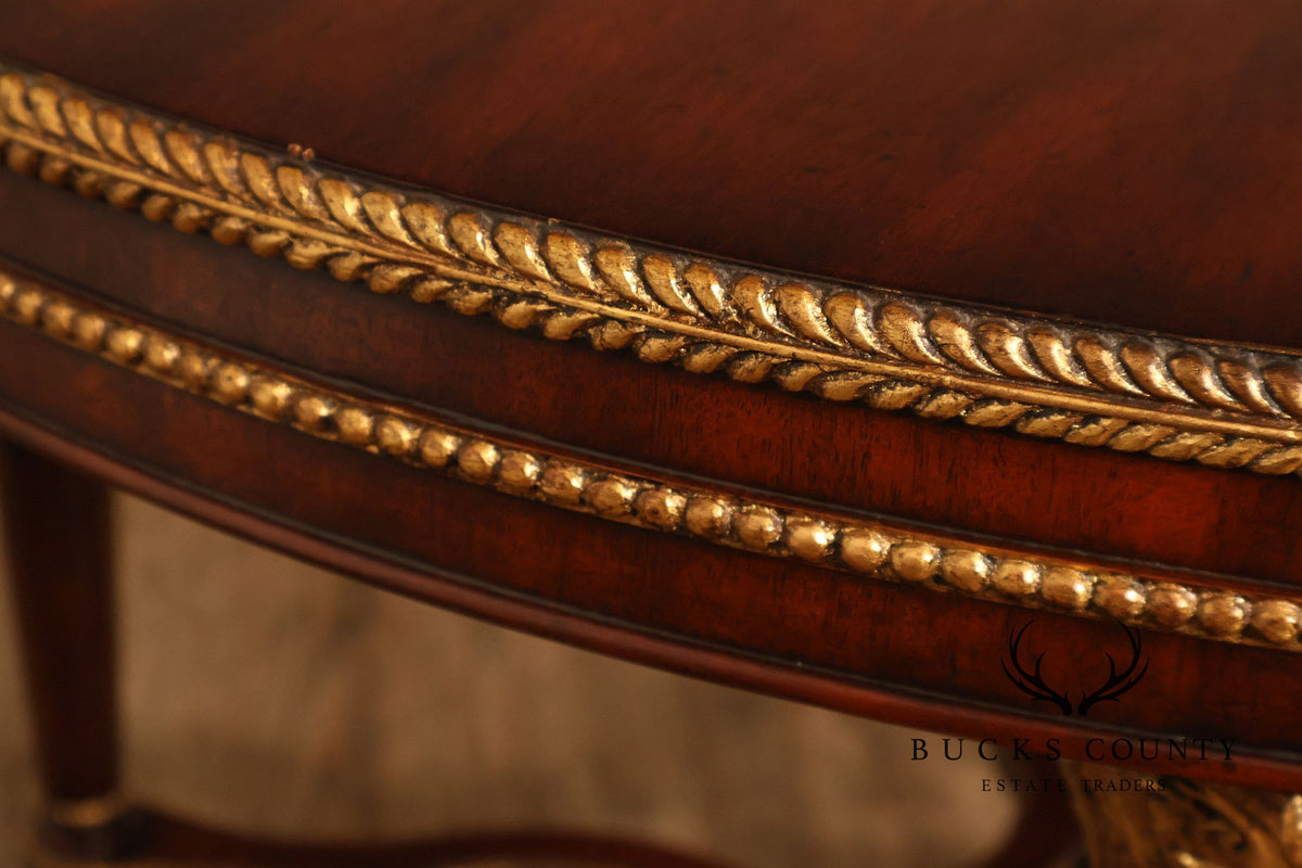 Italian Regency Style Mahogany Center Table