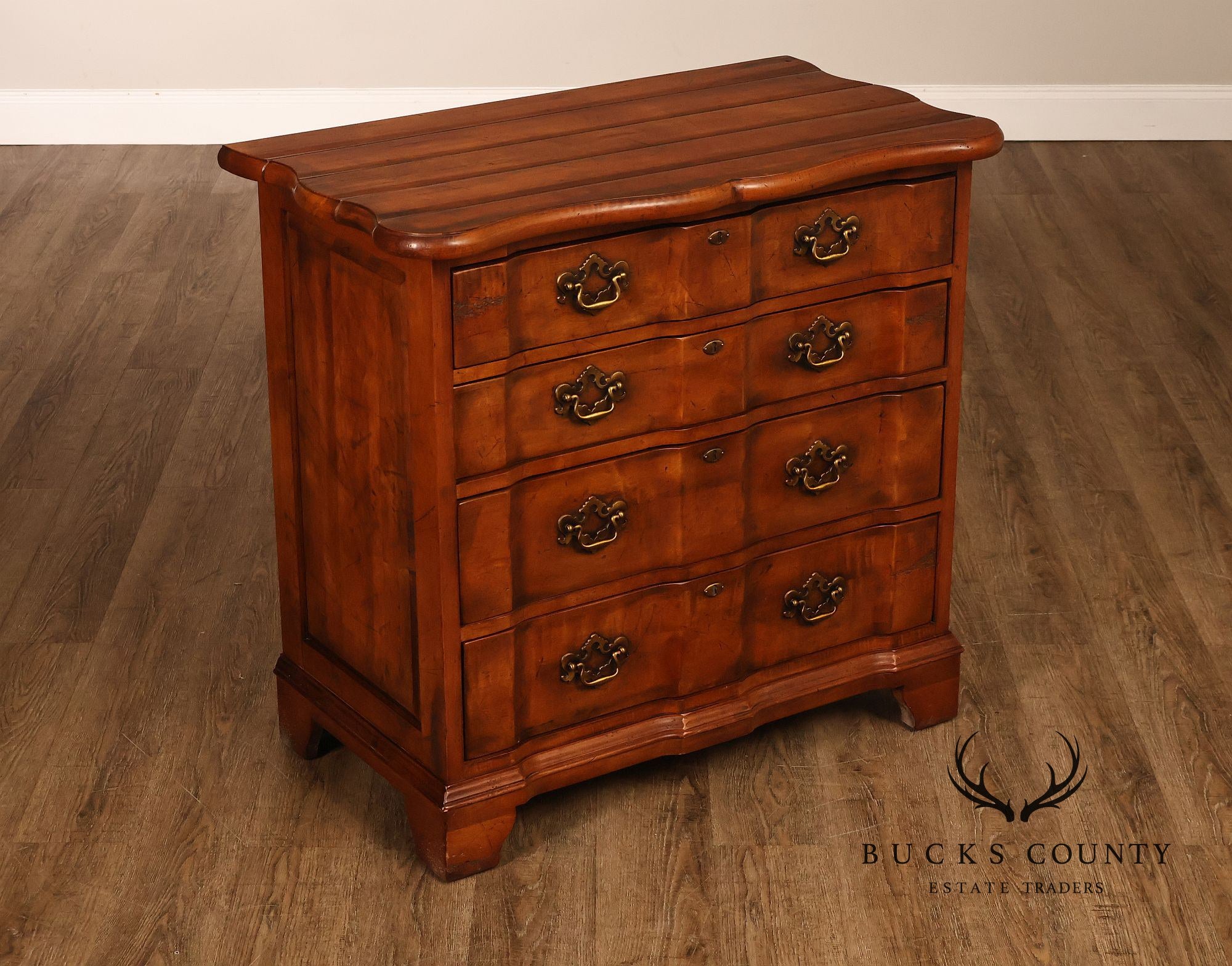 Century Furniture Georgian Style Pair of Blockfront Chests