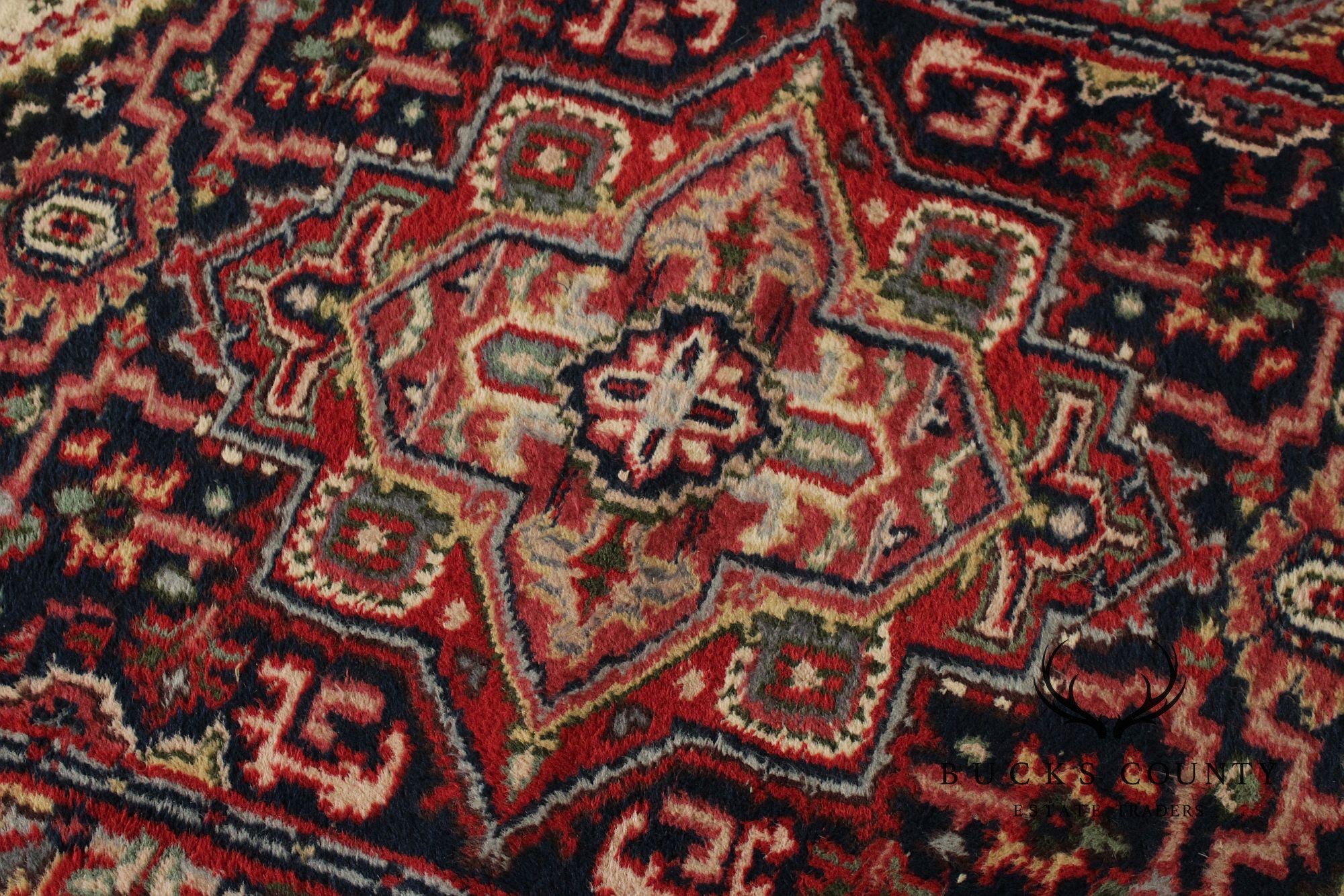 Persian Heriz Style Wool Area Rug 5'x3'