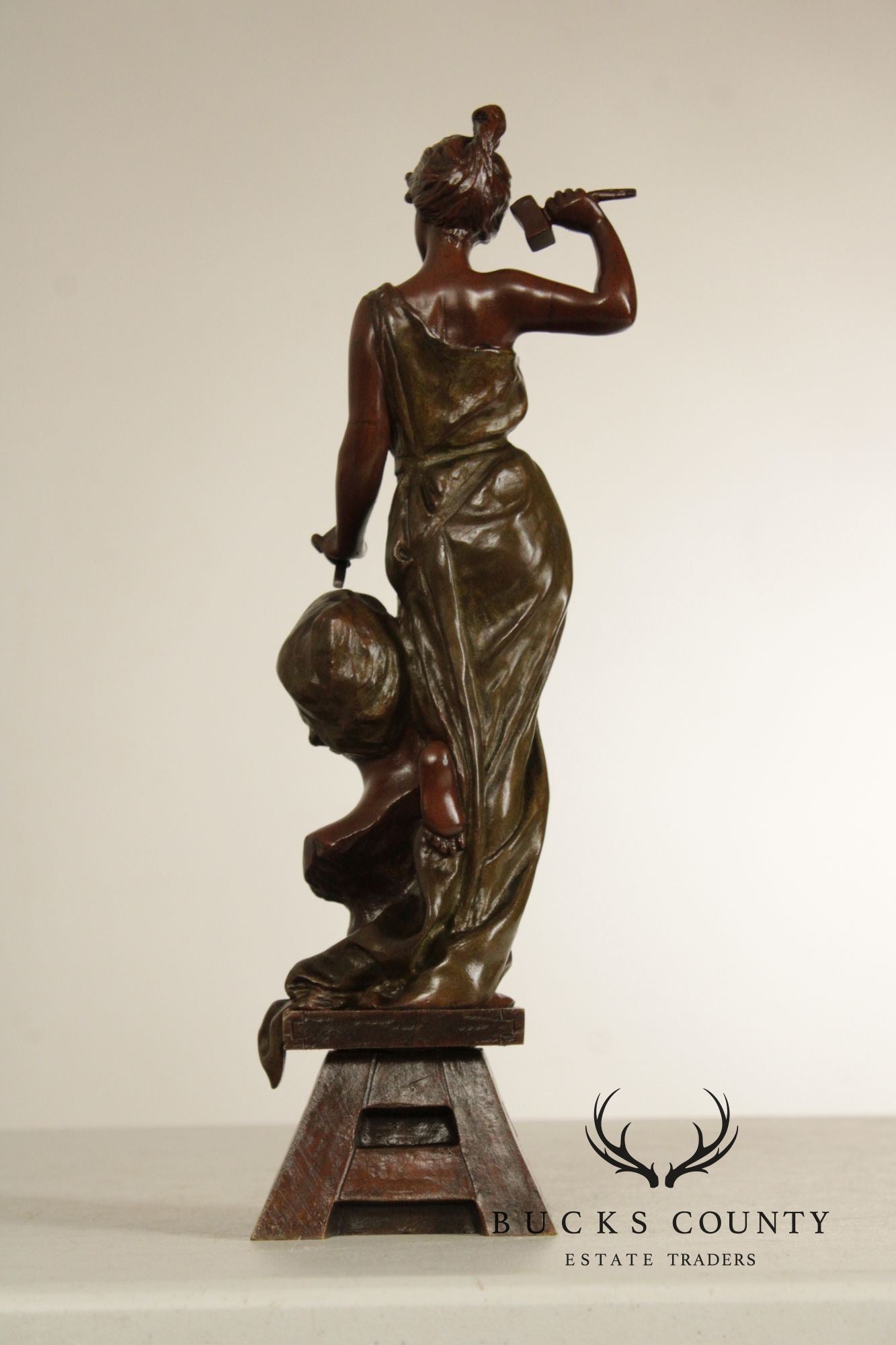 Emmanuel Villanis Bronze Statue, 'The Sculptor'