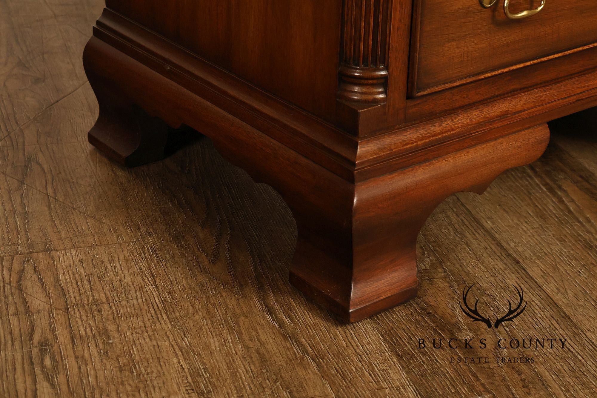Henkel Harris Georgian Style Mahogany Bedside Chest