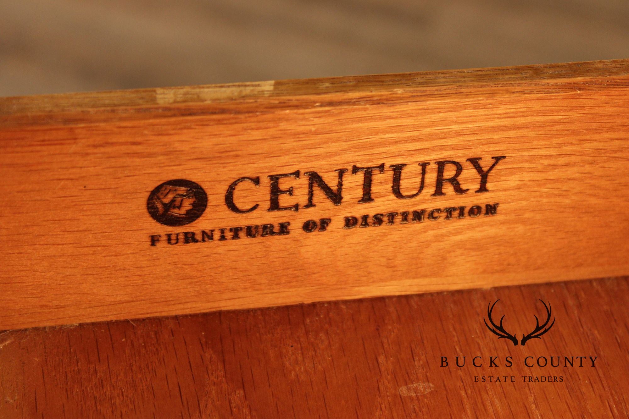 Century Furniture Georgian Style Pair of Mahogany Nightstands