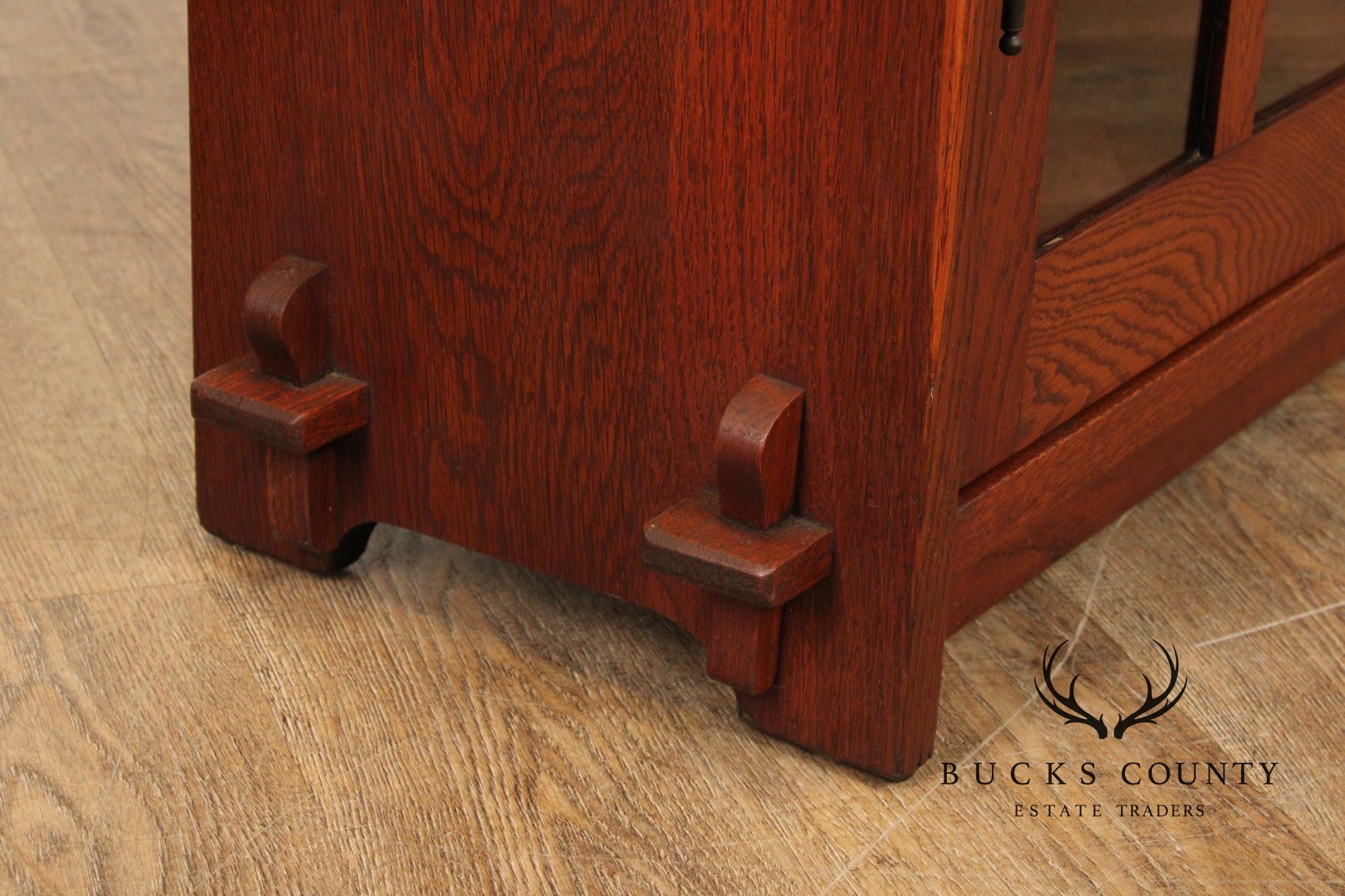 Gustav Stickley Rare Antique Mission Oak Small Two Door Bookcase