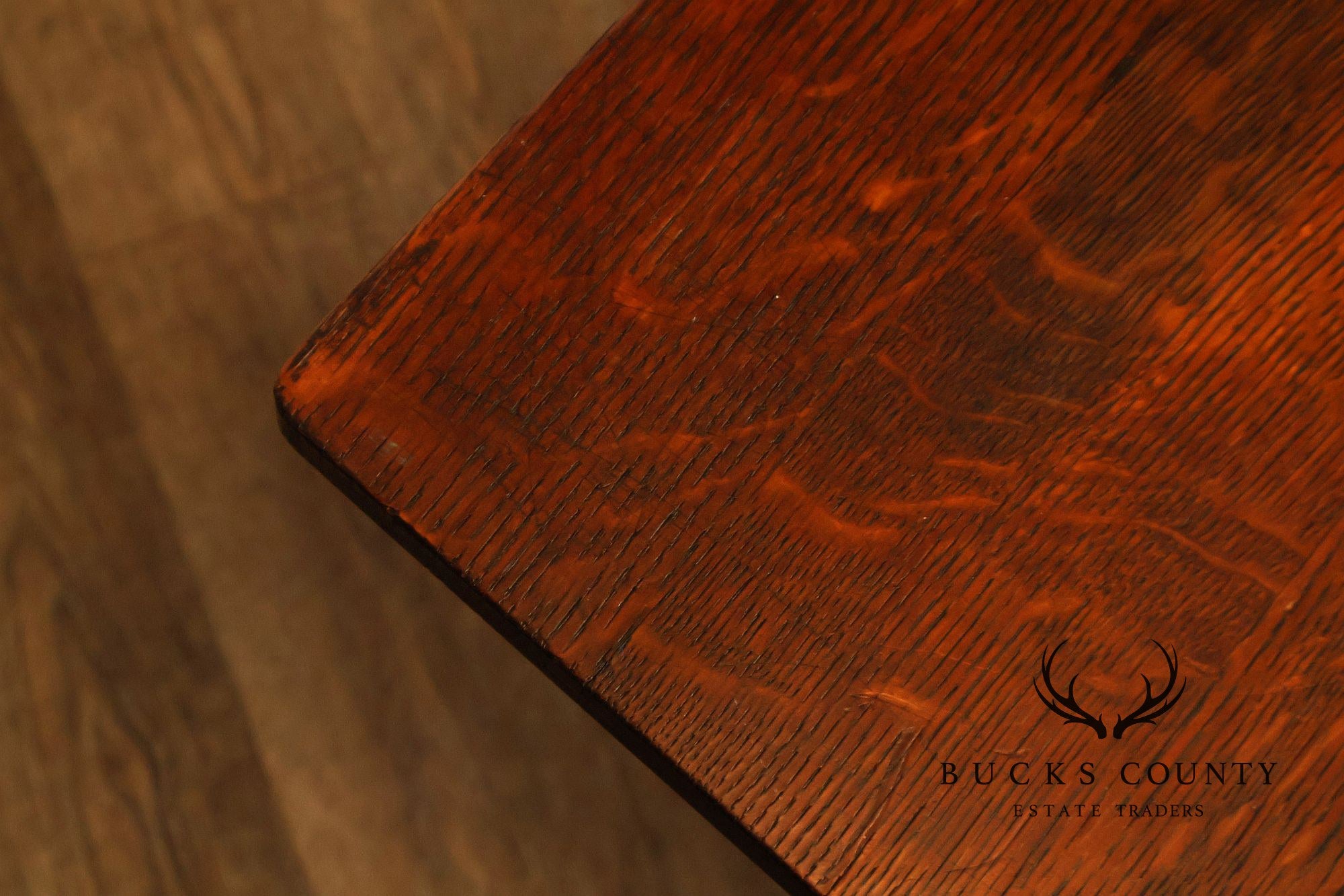 Antique L. & J.G. Stickley Mission Oak Library Table