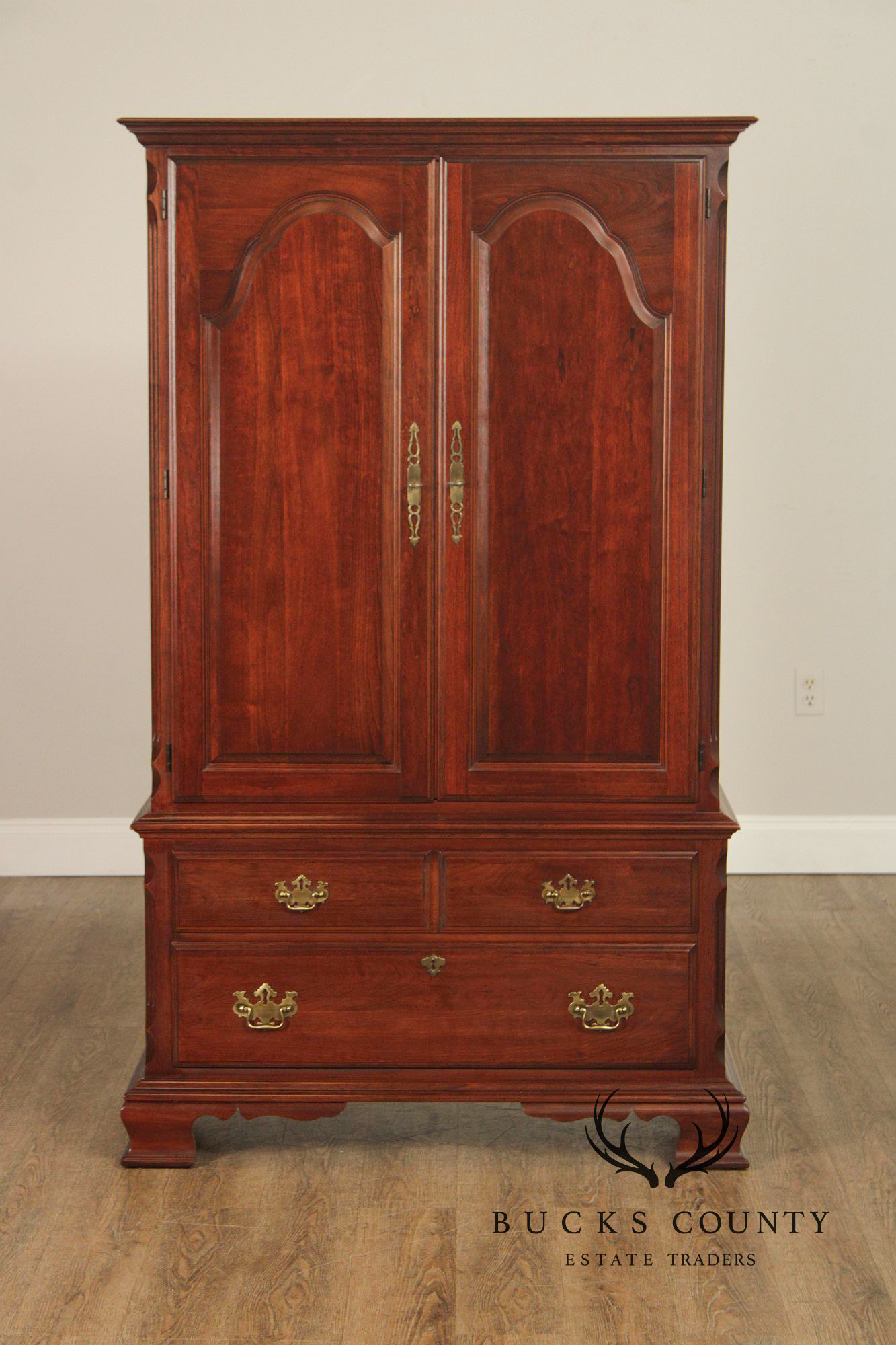 Pennsylvania House Chippendale Style Cherry Armoire