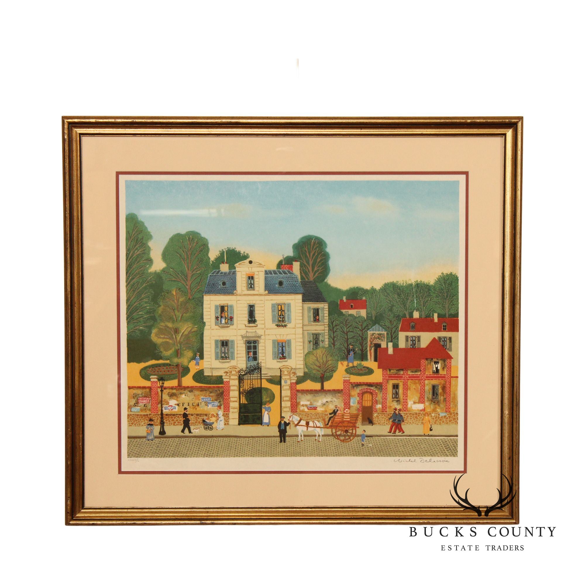 Michel Delacroix 'Bonjour Mr. Rousseau' Framed Limited Edition Print