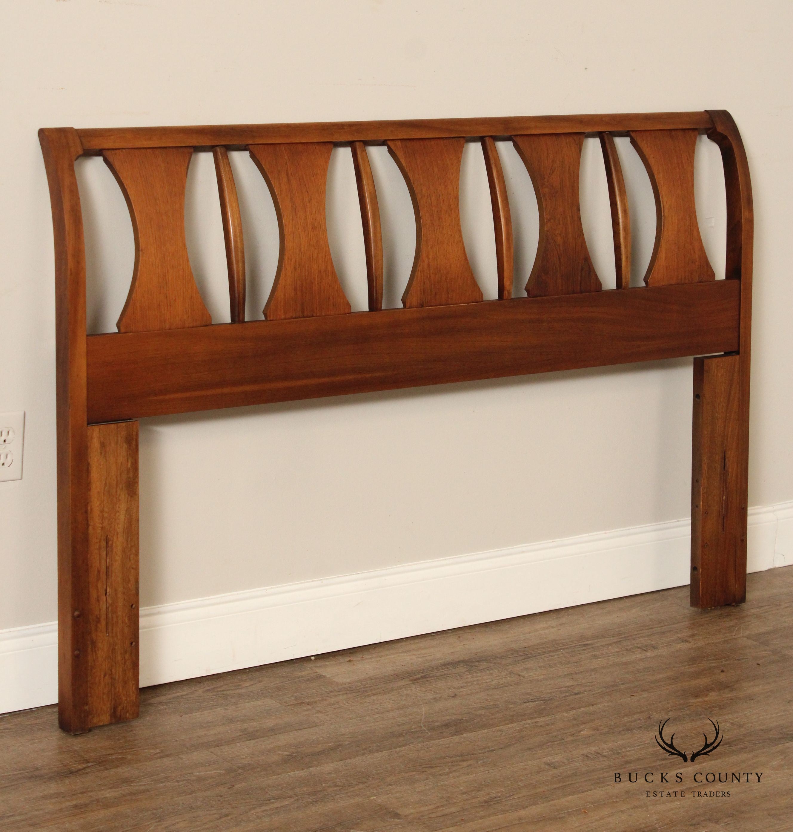 Kent Coffey 'Perspecta' Rosewood and Walnut Queen Headboard