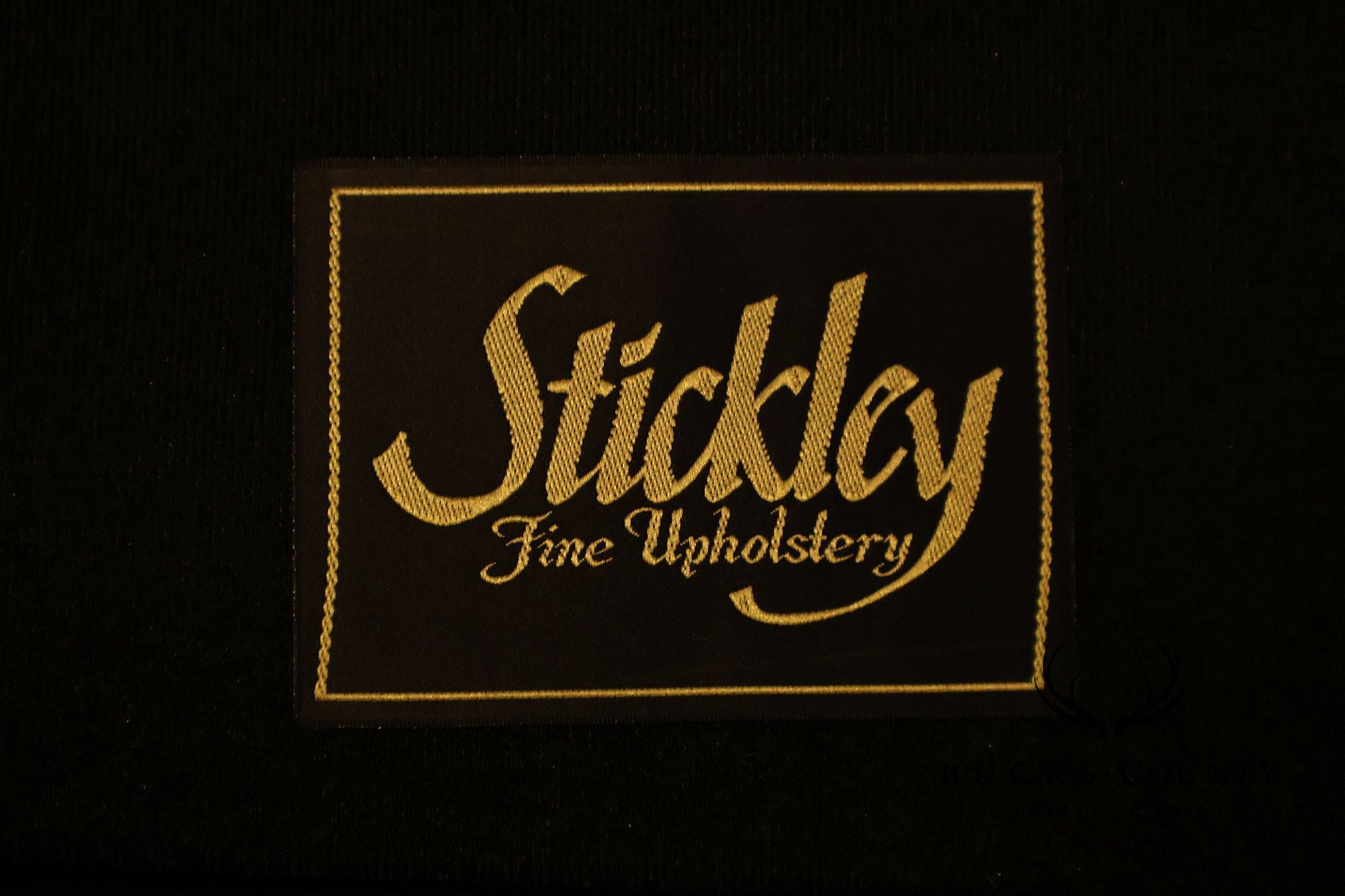 Stickley 21st Century Collection Pair of Black Leather Lounge Chairs