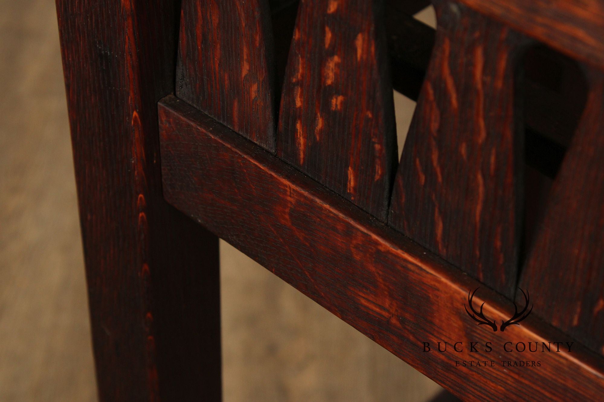 Arts and Crafts Oak Plant Stand