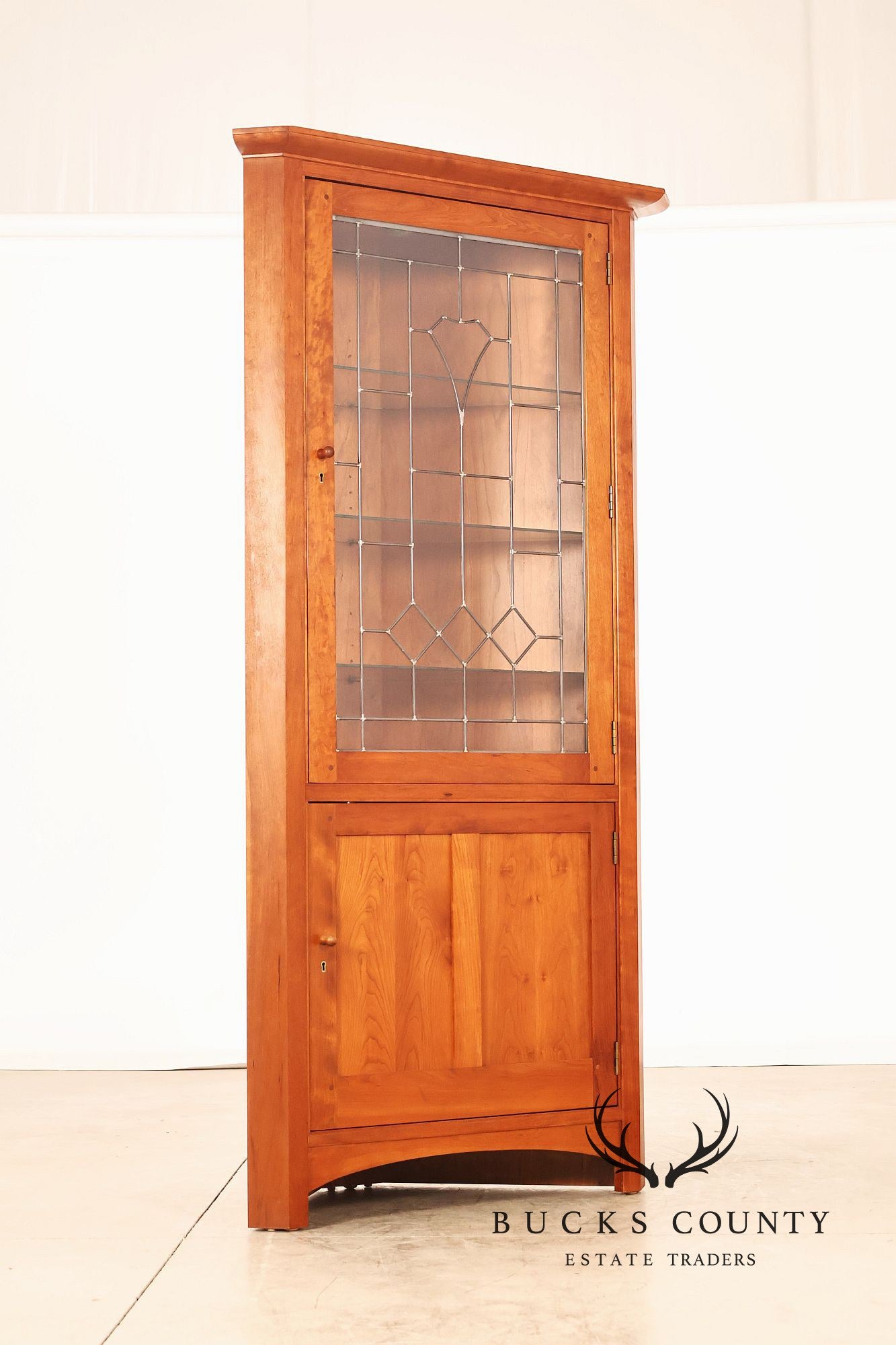 Stickley Mission Collection Cherry Corner Cabinet