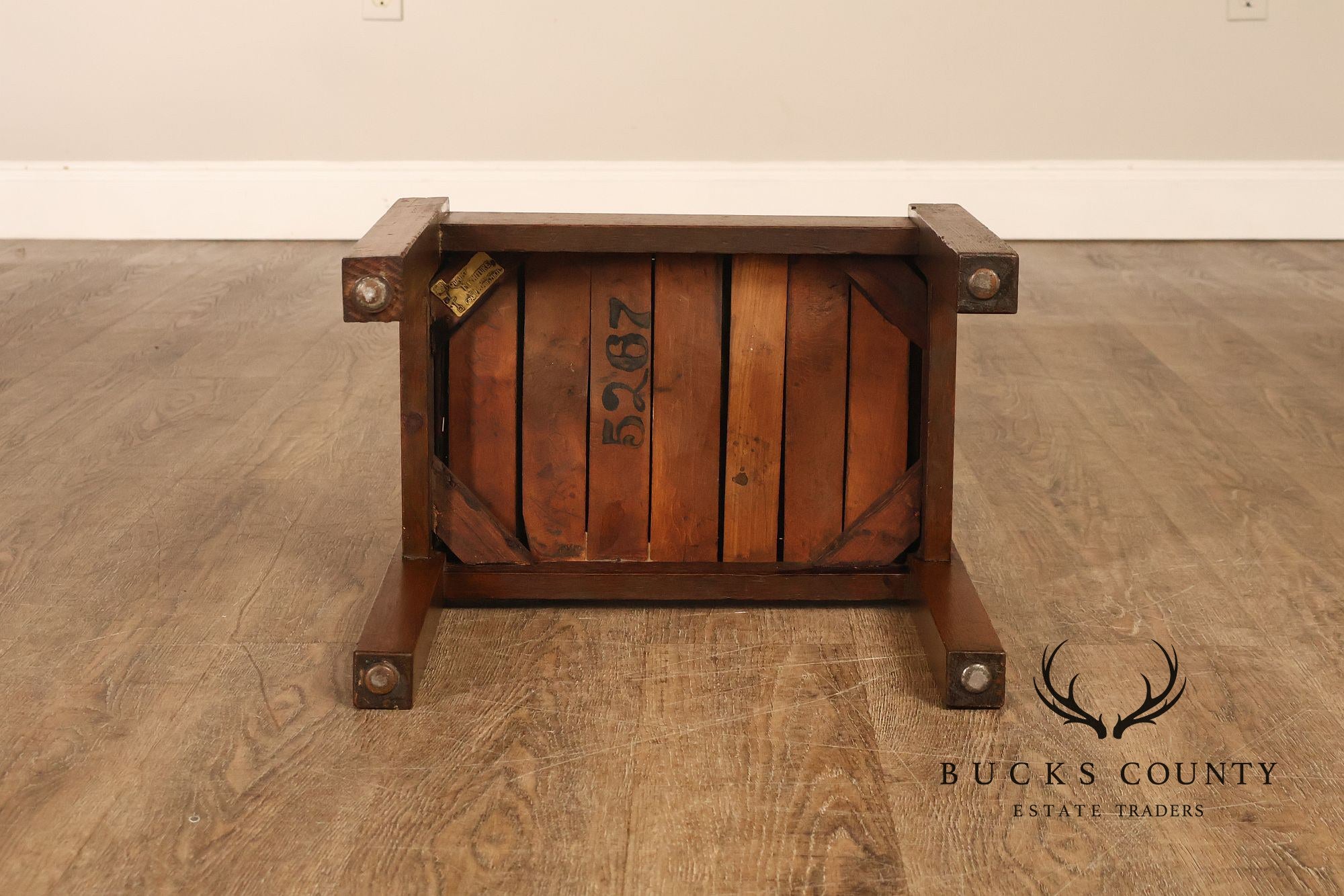 Antique Stickley Brothers Mission Oak Footstool Ottoman