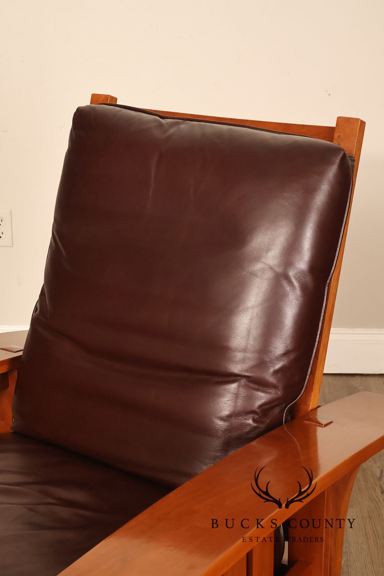 Stickley Mission Collection Cherry Bow Arm Morris Chair