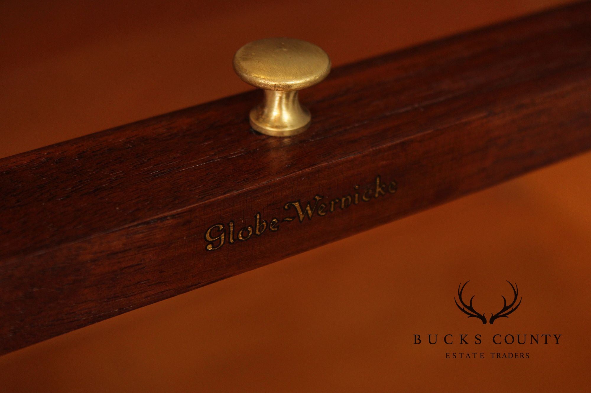 Globe Wernicke Antique Walnut Two-Section Barrister Bookcase