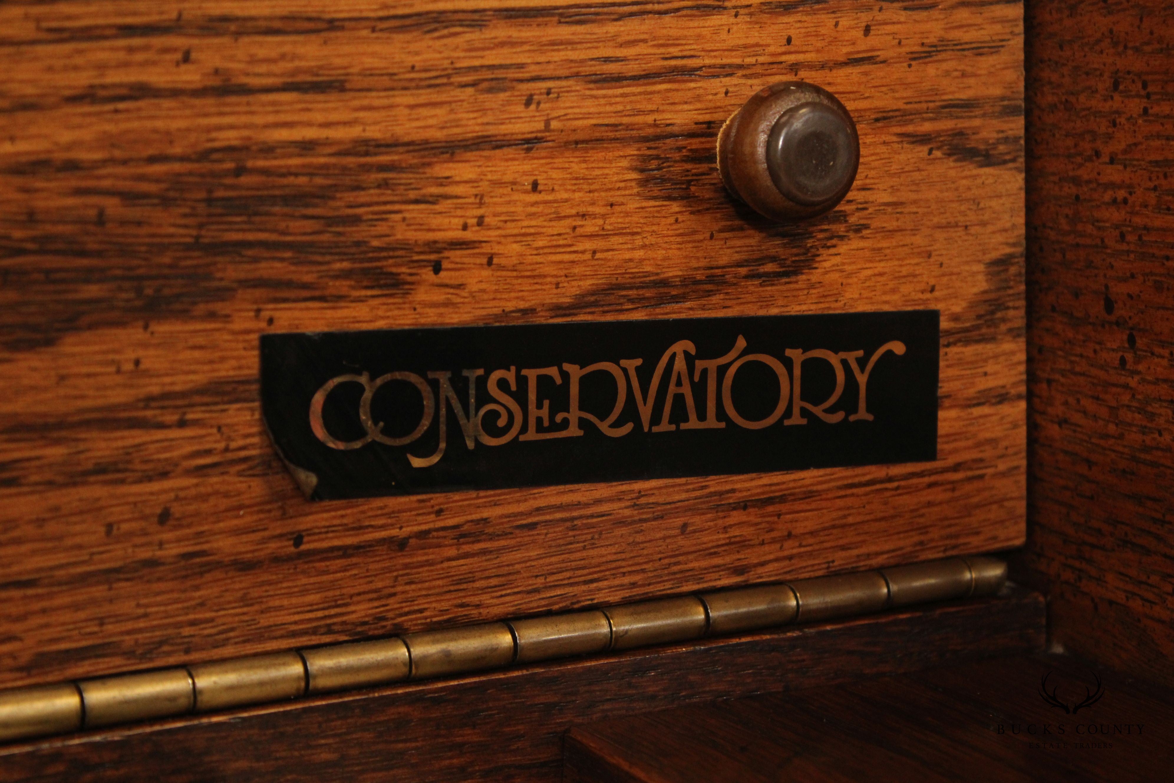 Rudolf Conservatory Oak Upright Piano With Marantz Pianocorder And Bench