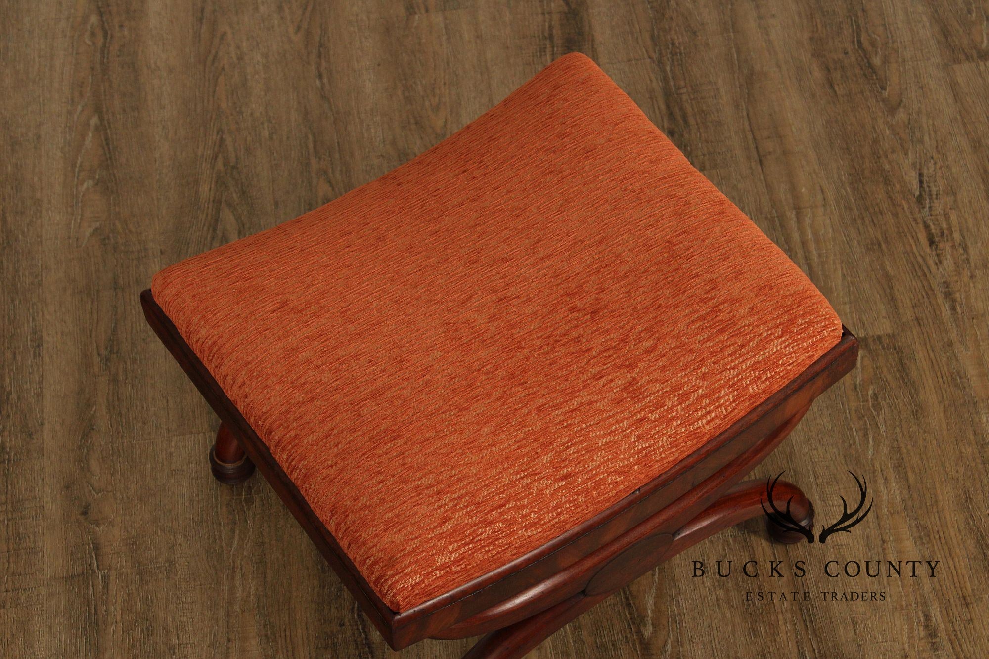 Antique Regency Style Mahogany Curule Stool