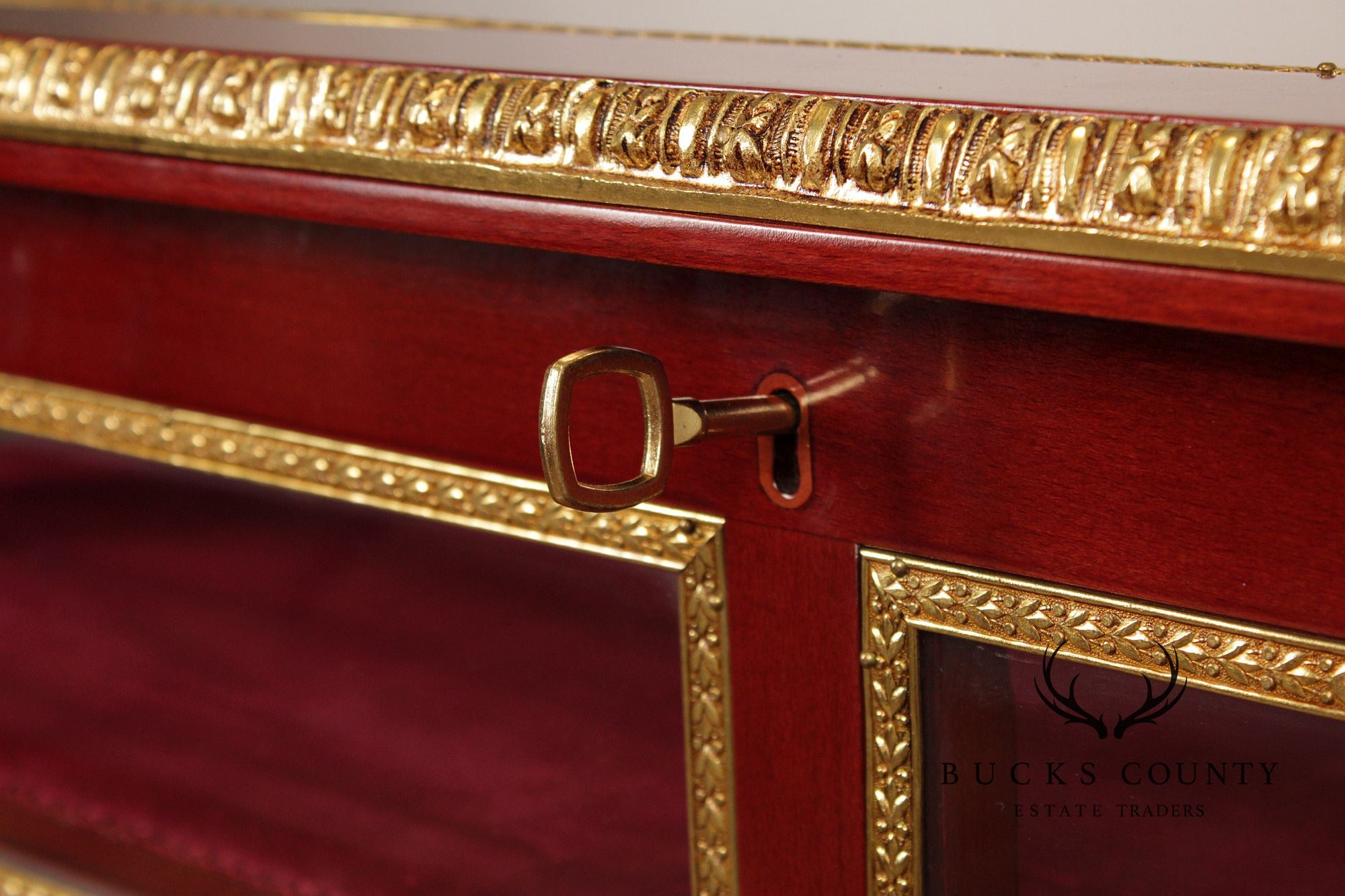 French Louis XV Style Vitrine Table