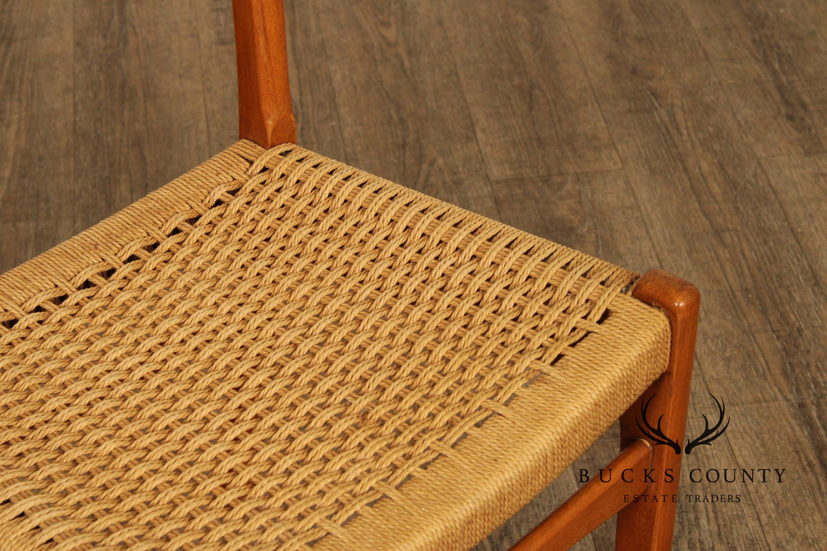 Swedish Modern Pair of Teak Dining Chairs