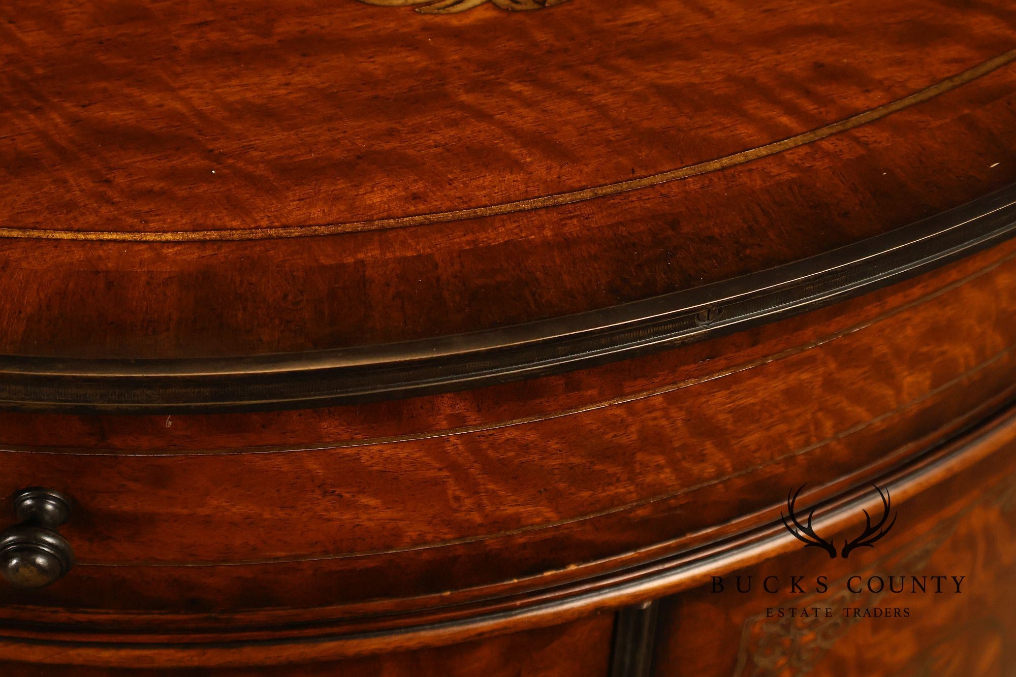 Theodore Alexander Demilune Console Cabinet