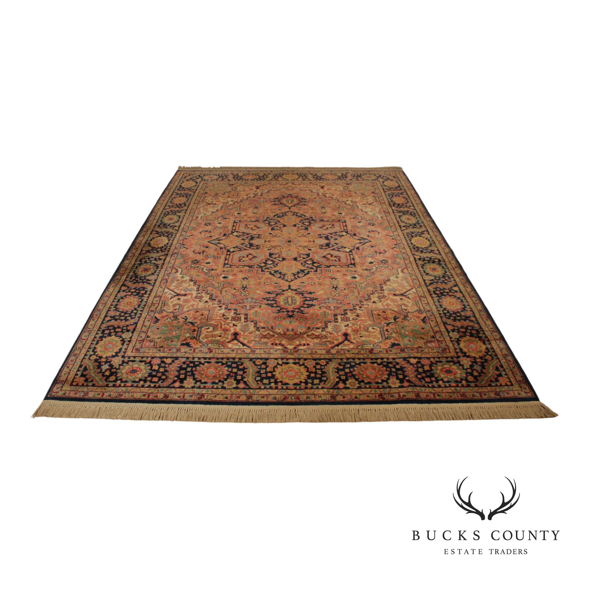 Karastan Heriz Style Room Size Wool Rug 8.8 X 12
