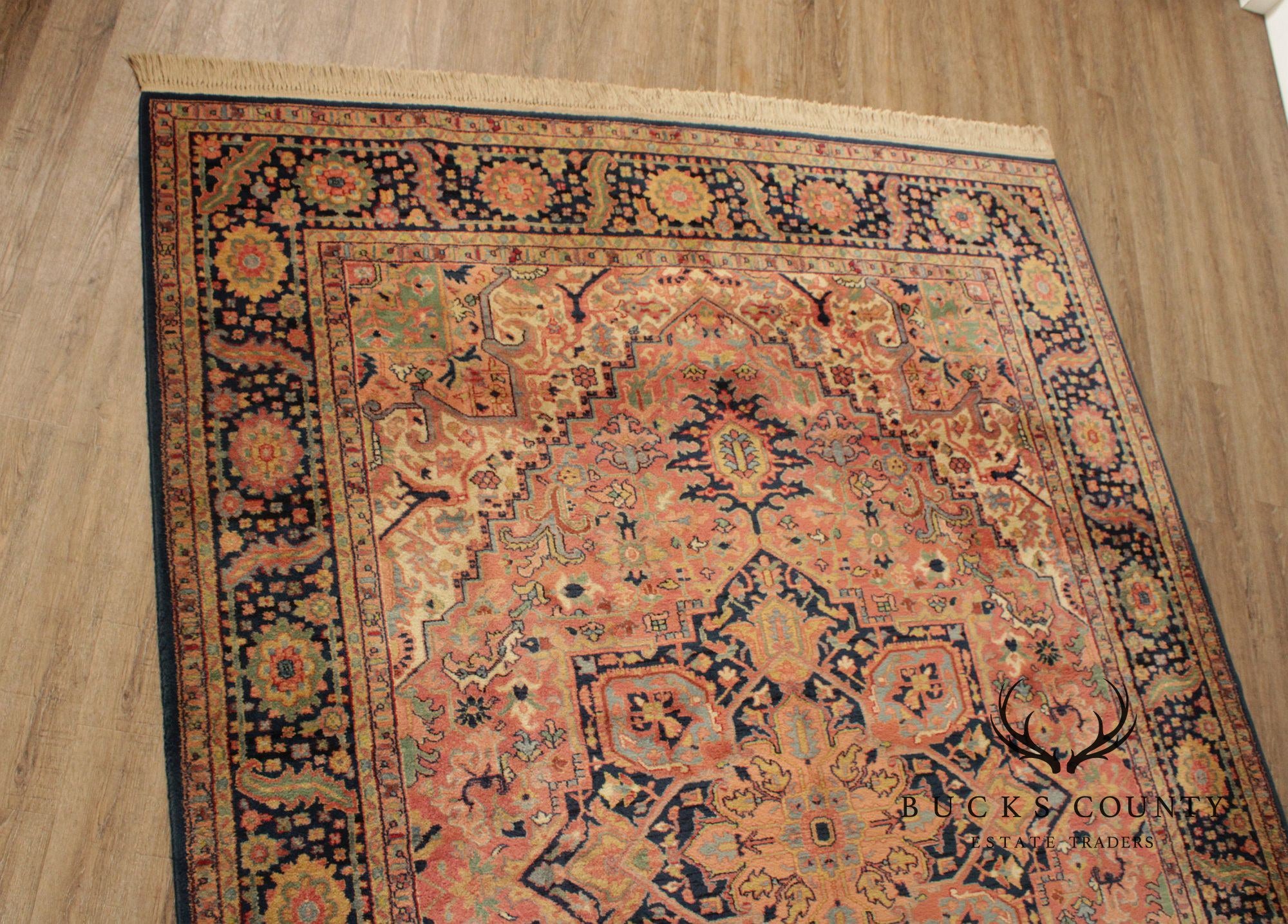 Karastan Heriz Style Room Size Wool Rug 8.8 X 12