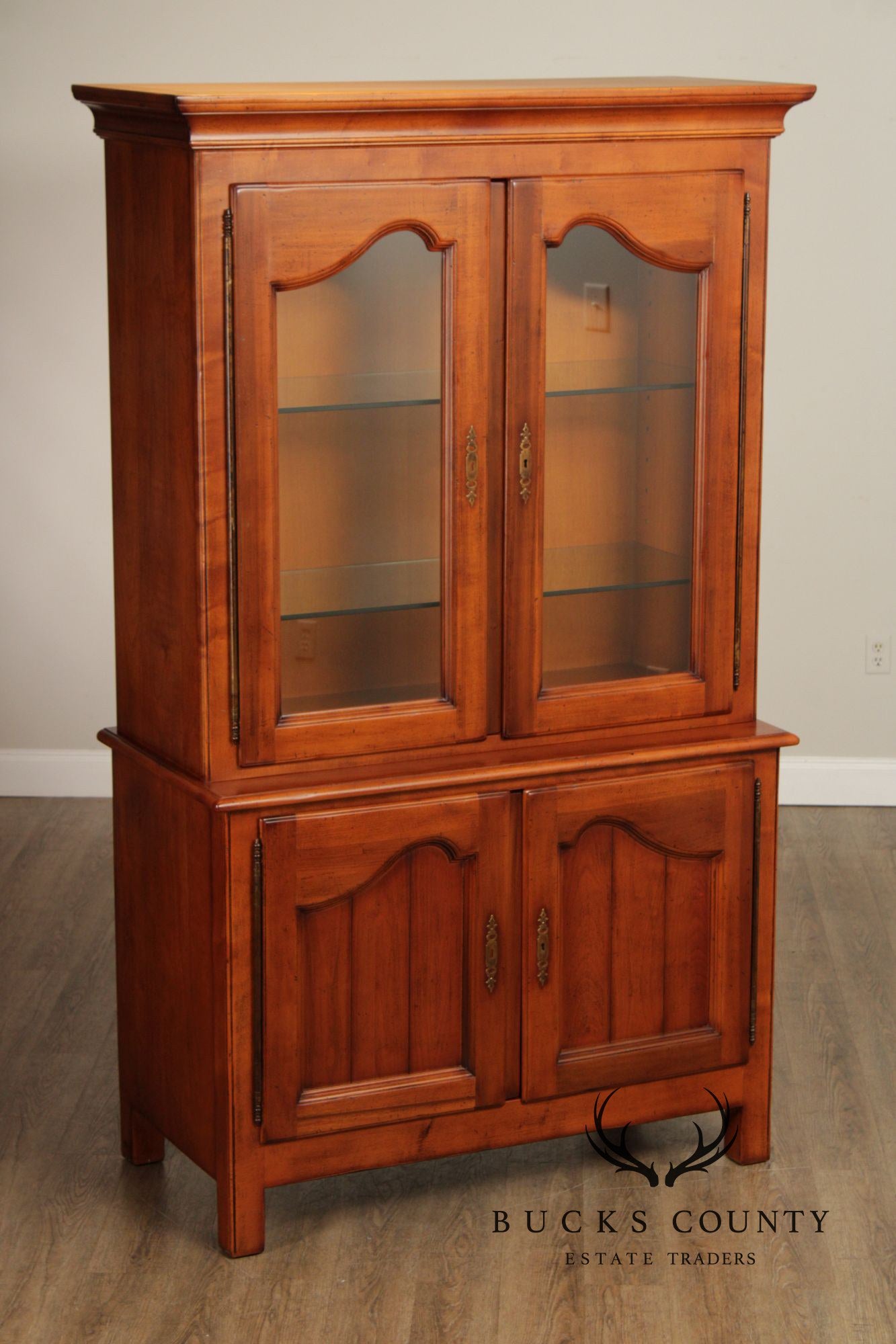 Guido Michele Italian Provincial China Display Cabinet