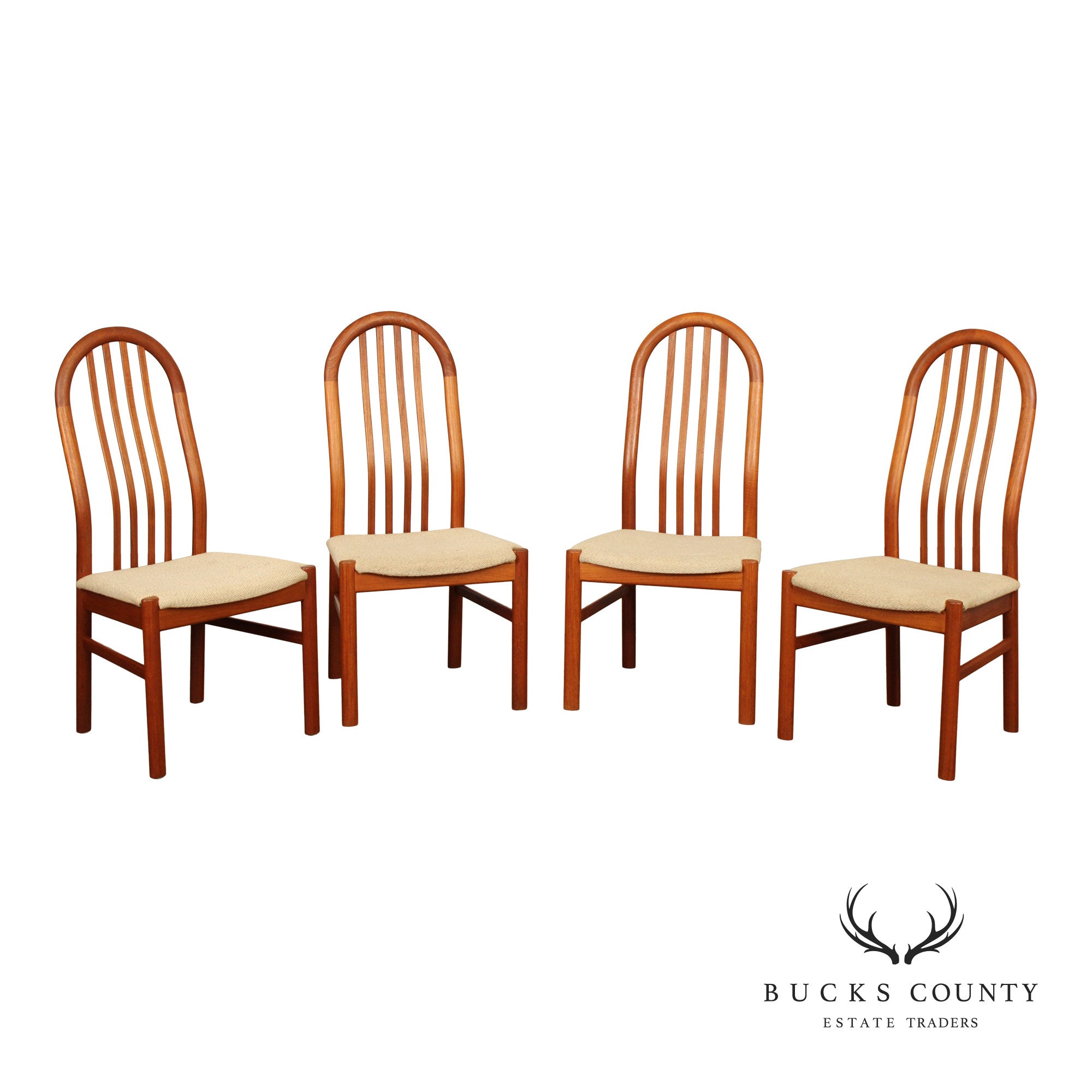 Schou Andersen Møbelfabrik Danish Modern Set of Four Teak Dining Chairs