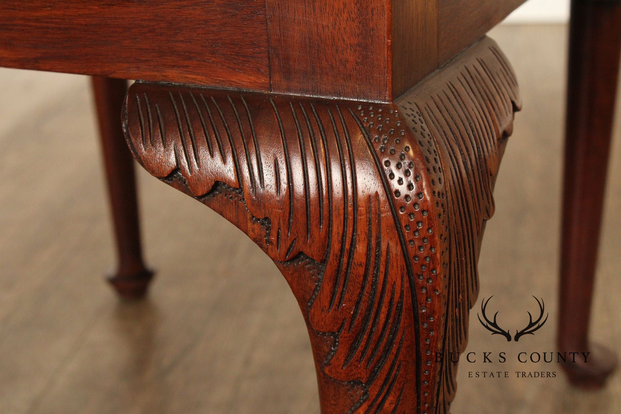 Henkel Harris 'SPNEA' Chippendale Style Mahogany Corner Chair