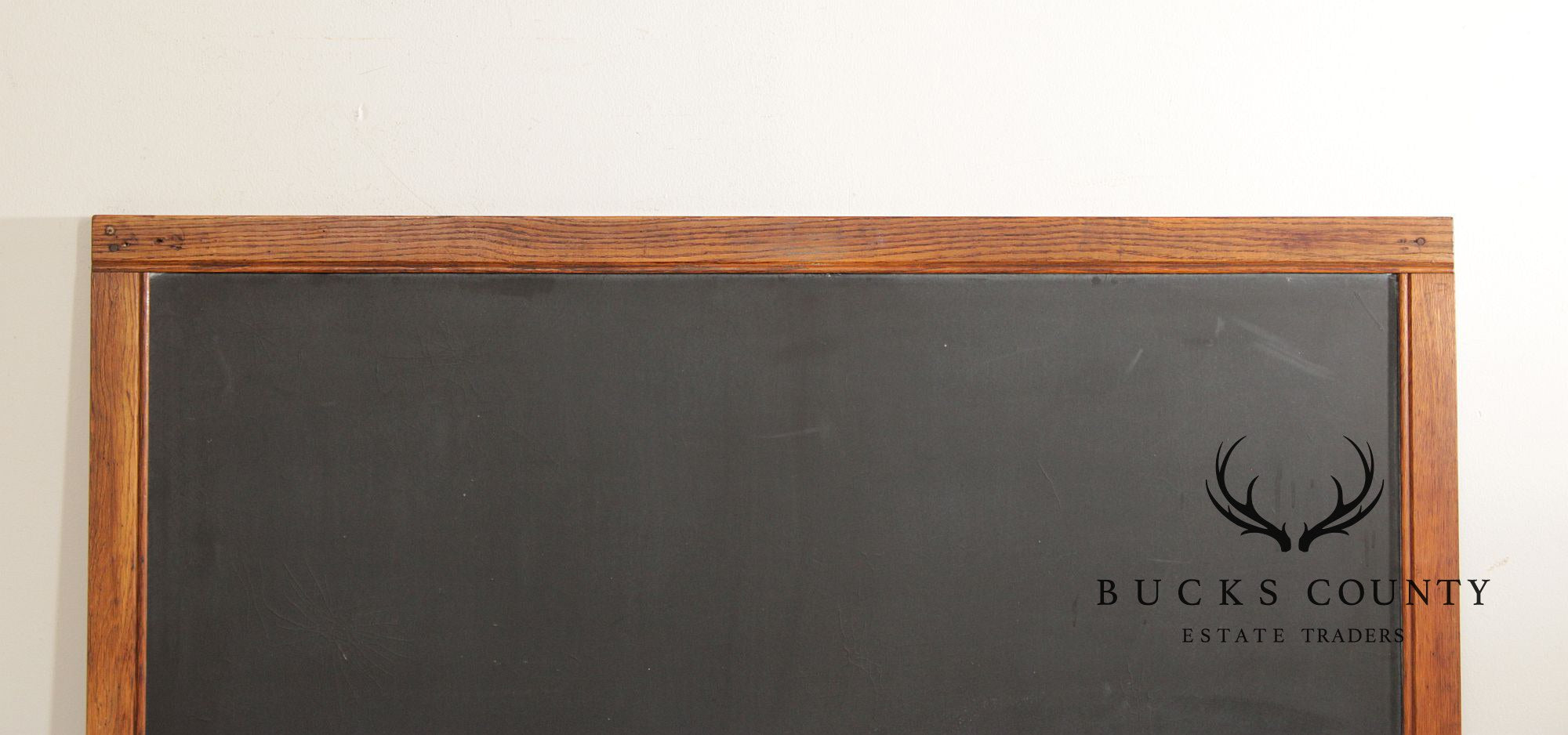 Vintage Large Oak Framed Chalkboard