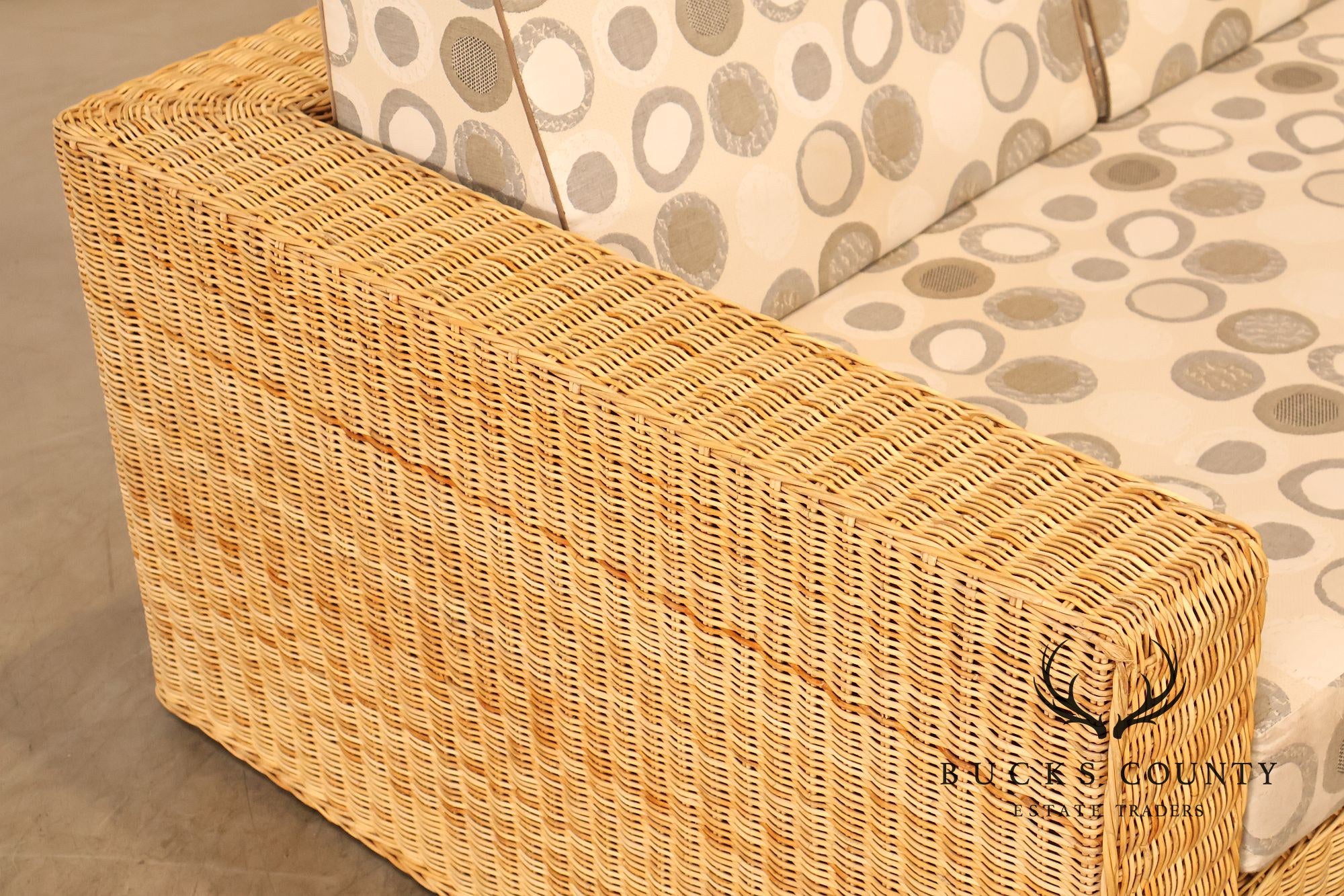Gunther Lambert Wicker Sofa