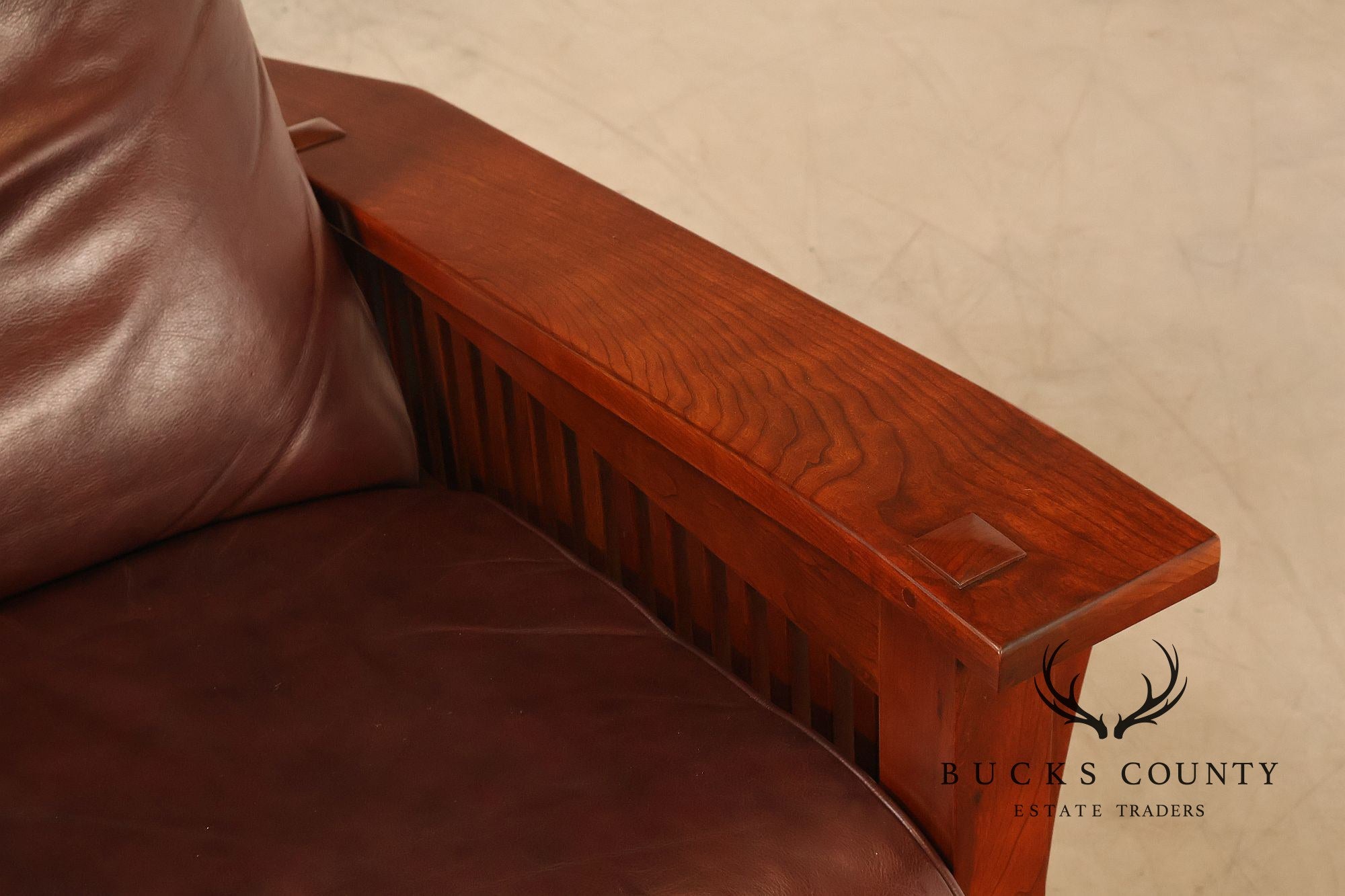 Stickley Mission Collection Cherry Spindle Morris Recliner