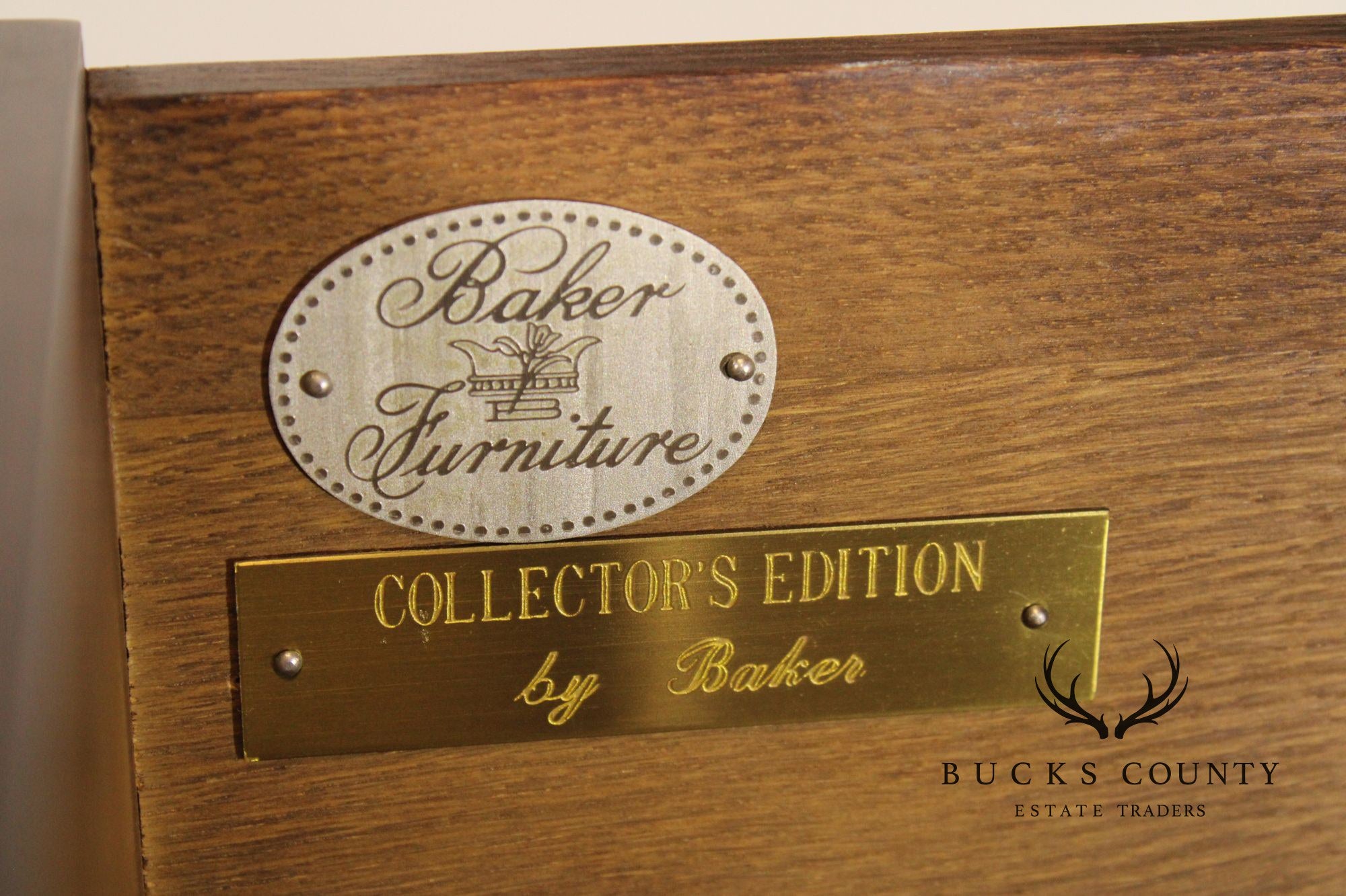 Baker Collector's Edition Vintage Mahogany Secretary Bookcase