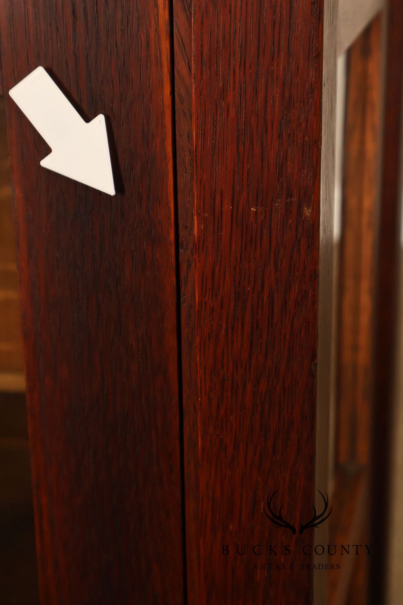 Gustav Stickley Model 820 Antique Oak China Cabinet