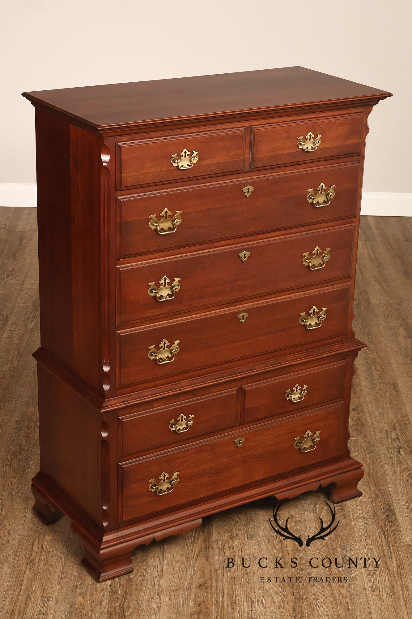 Pennsylvania House Traditional Style Cherry Chest On Chest