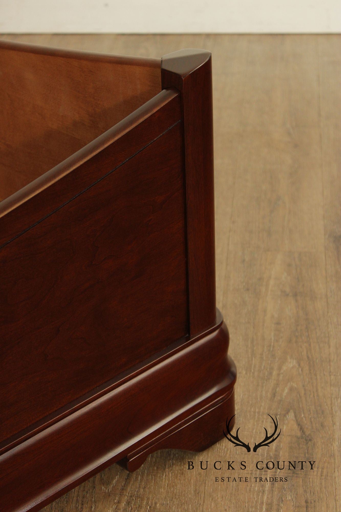 Durham Furniture Handcrafted Louis Philip Style Queen Cherry Sleigh Bed