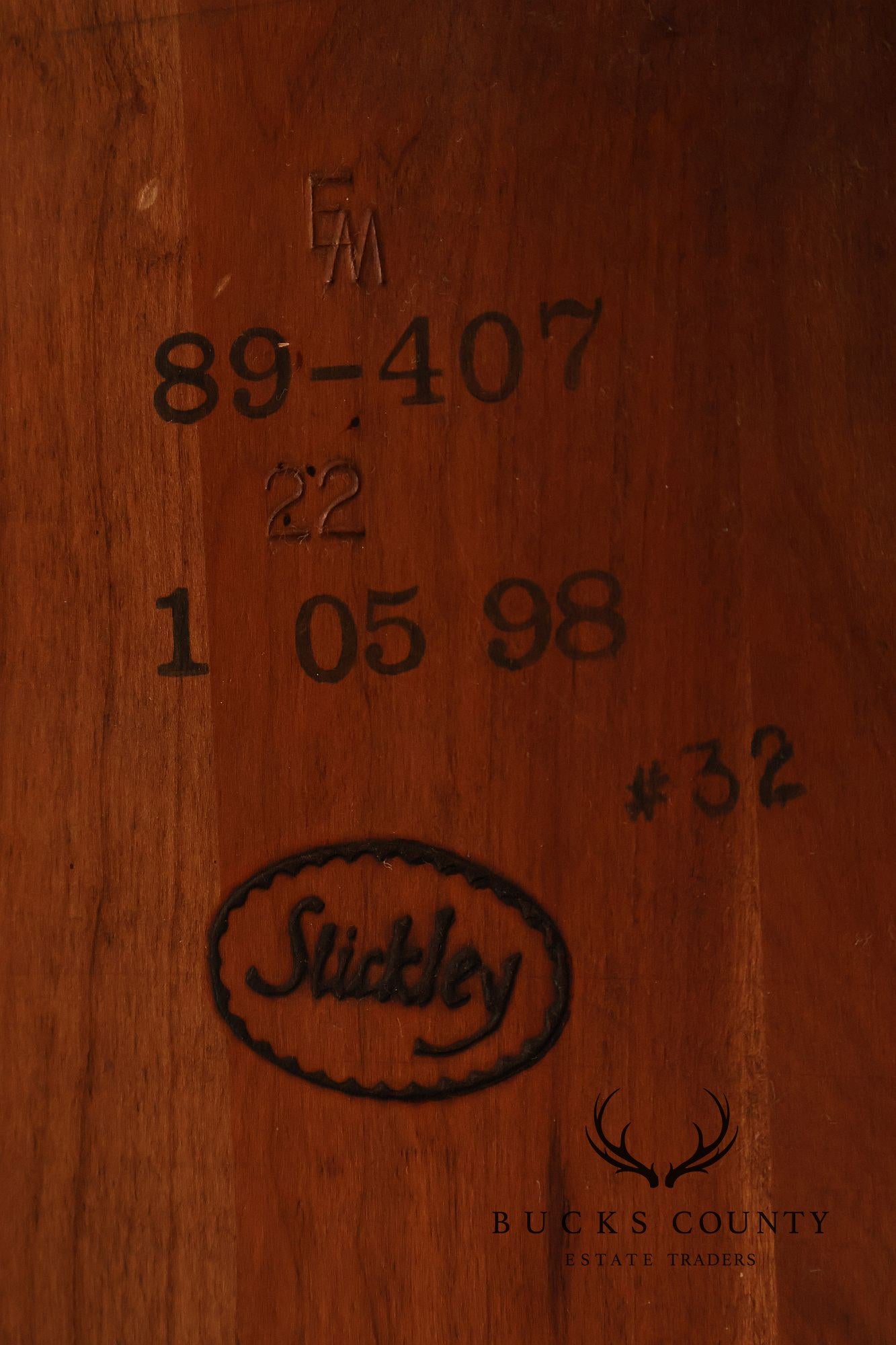 Stickley Commemorative Leather-Top Round Oak Library Table