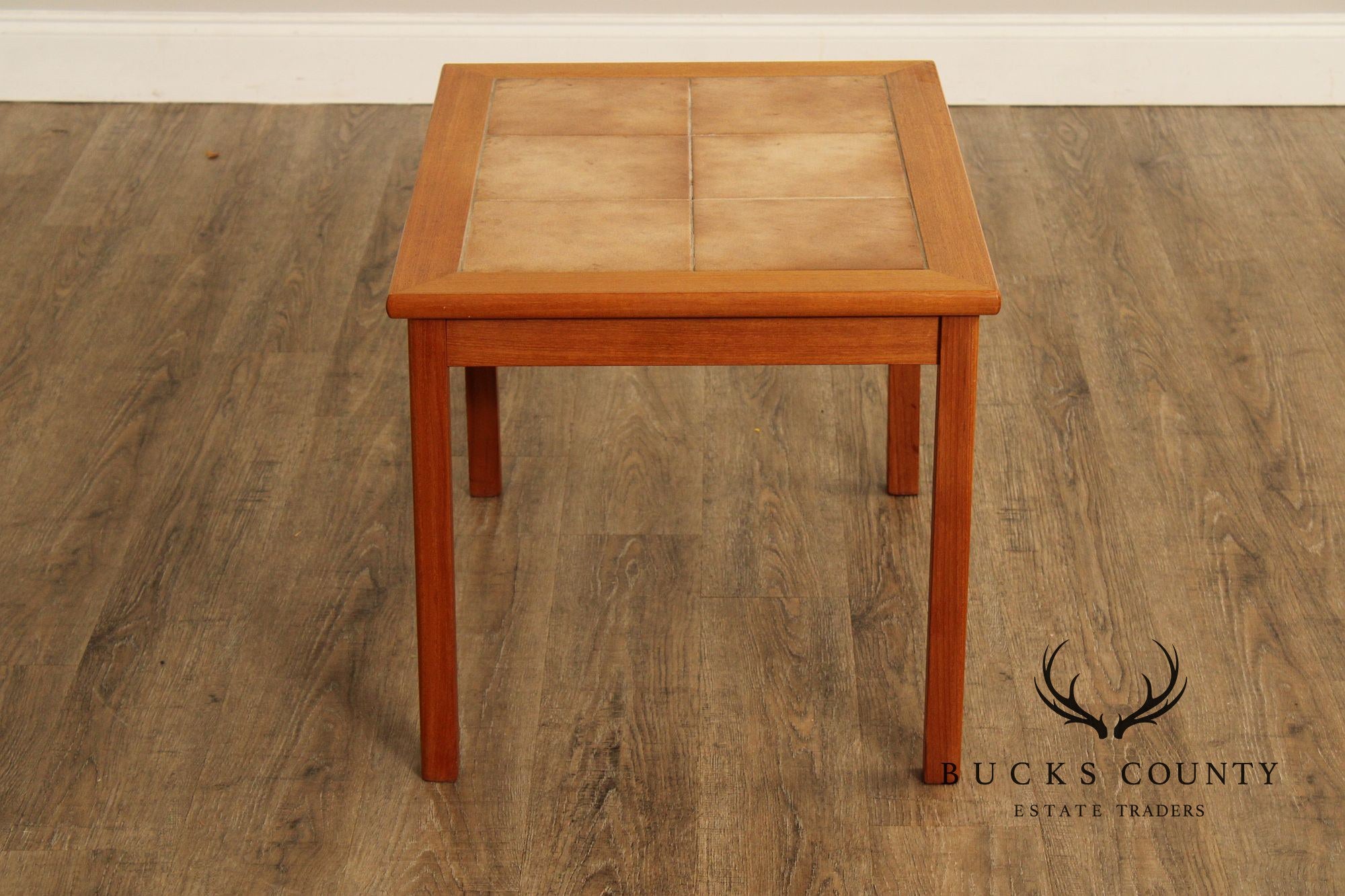 Møbelfabrikken Toften Danish Modern Tile-Top Teak Side Table