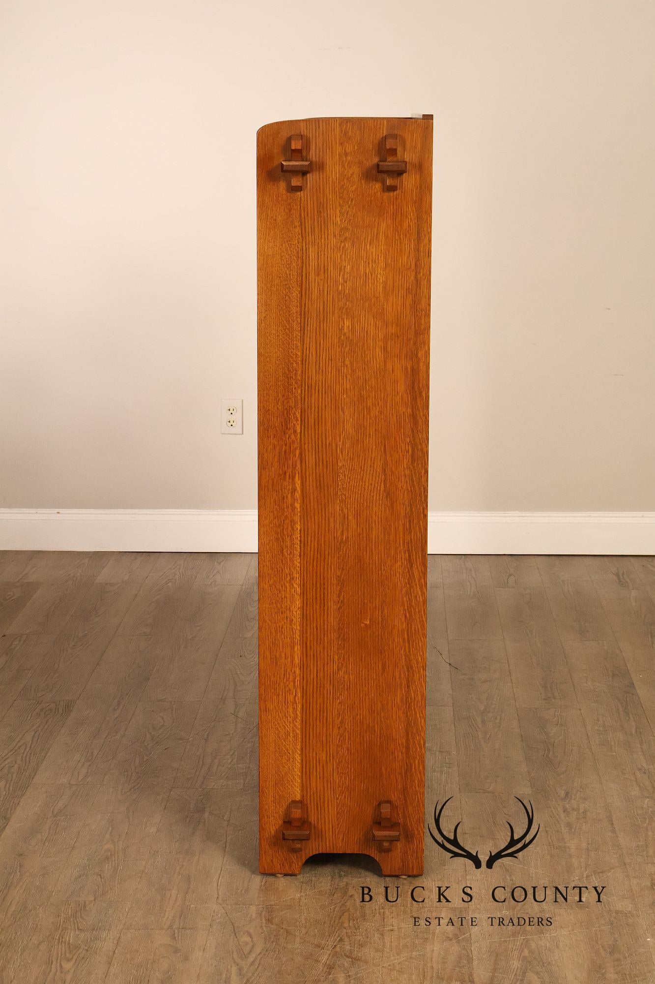 Stickley Mission Collection Oak Open Double Bookcase