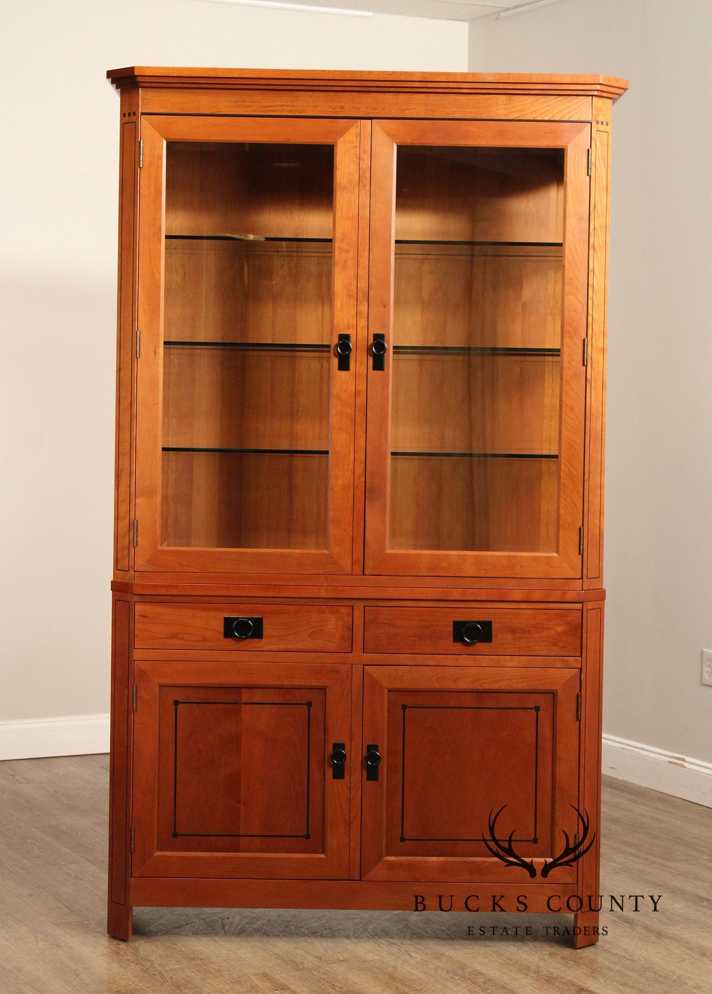 Stickley 21st Century Collection Cherry Buffet Base China Cabinet