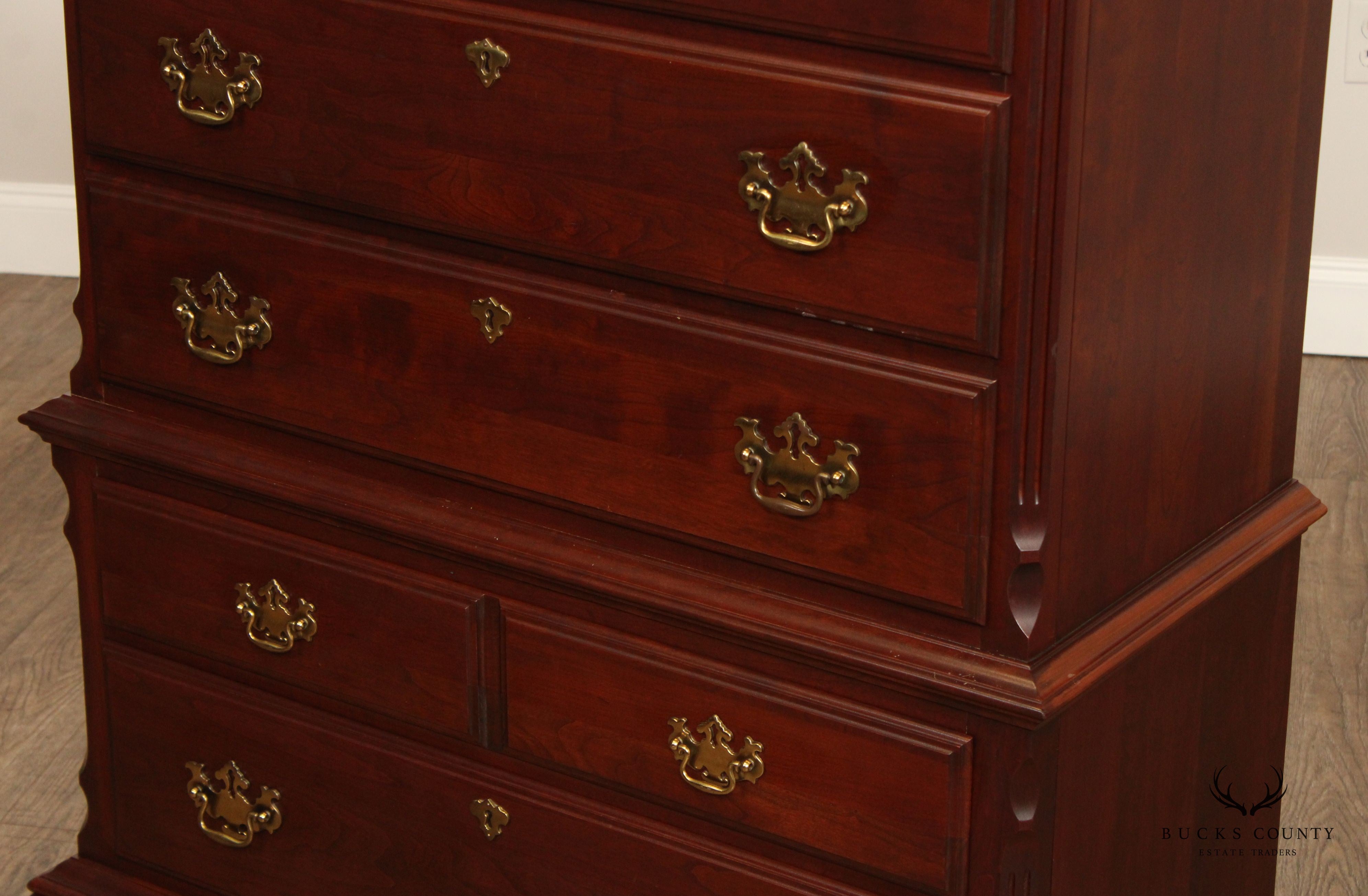 Pennsylvania House Chippendale Style Cherry Tall Chest