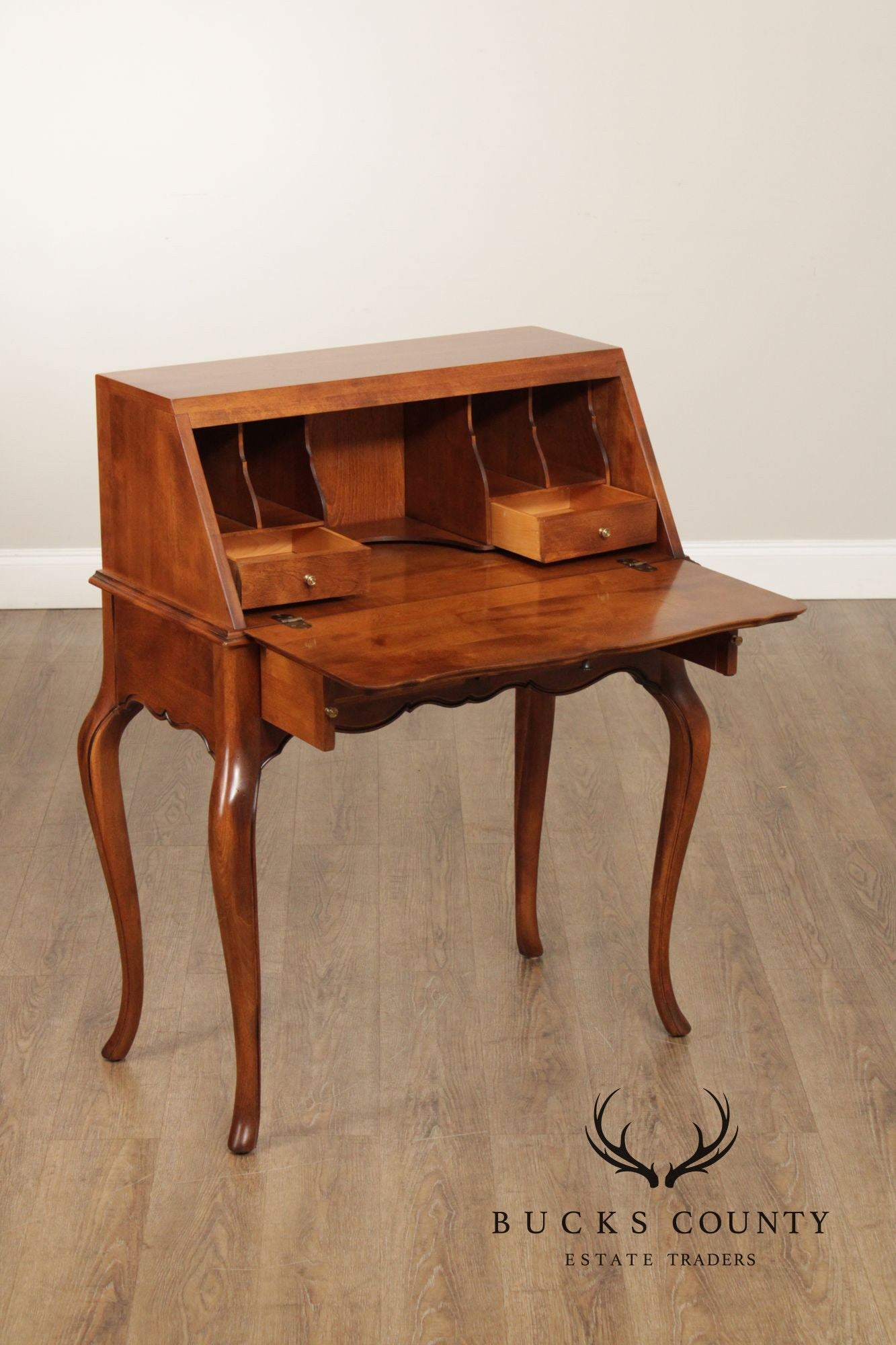 Ethan Allen 'Country French' Slant Front Maple Writing Desk