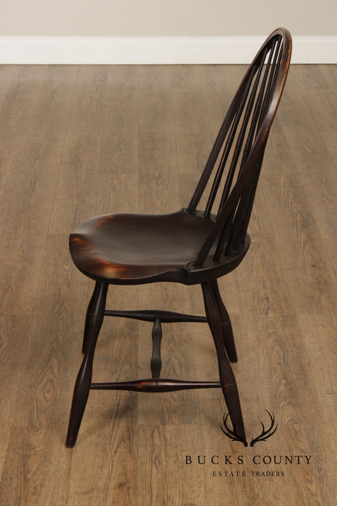 D.R. Dimes Distress Painted Windsor Side Chair