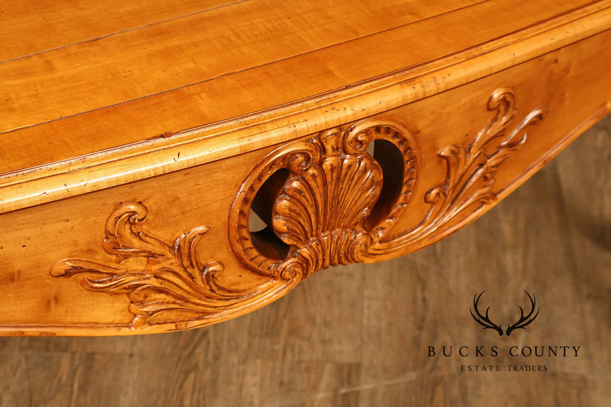 Ethan Allen 'Legacy' Carved Maple Console
