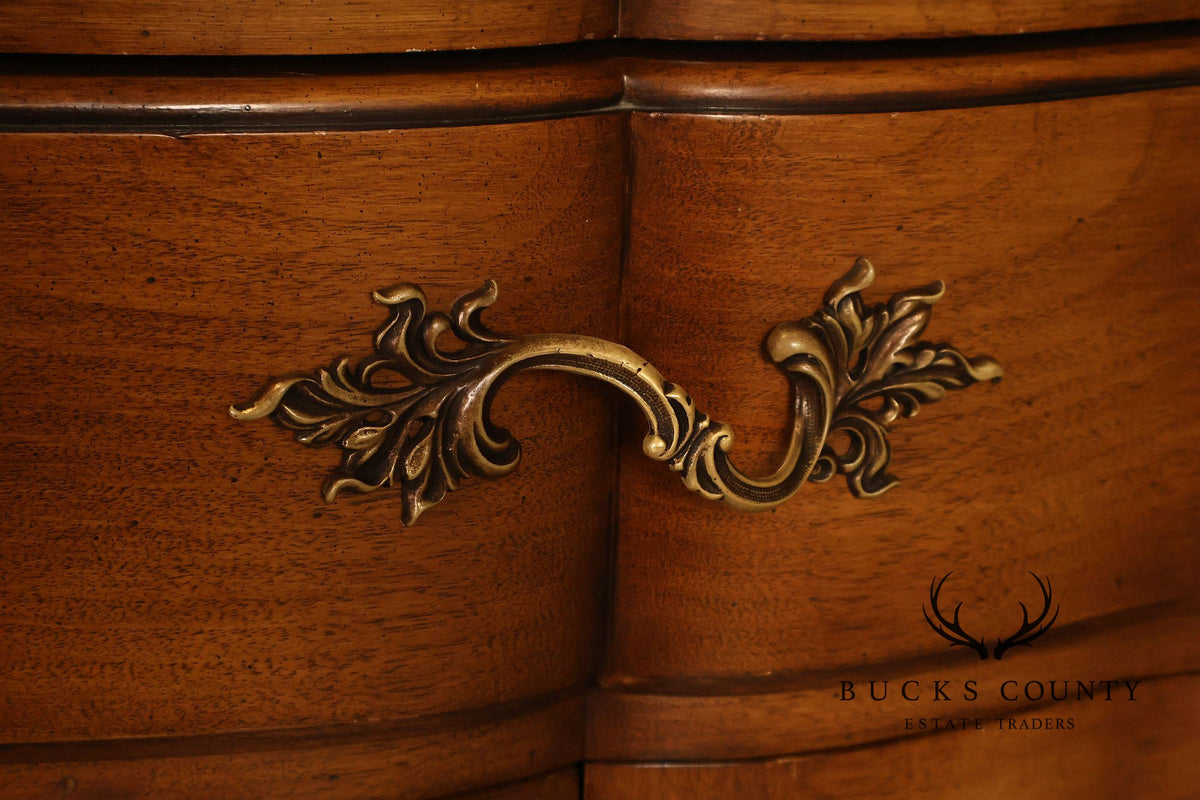 Vintage French Provincial Louis XV Style Highboy Chest Of Drawers