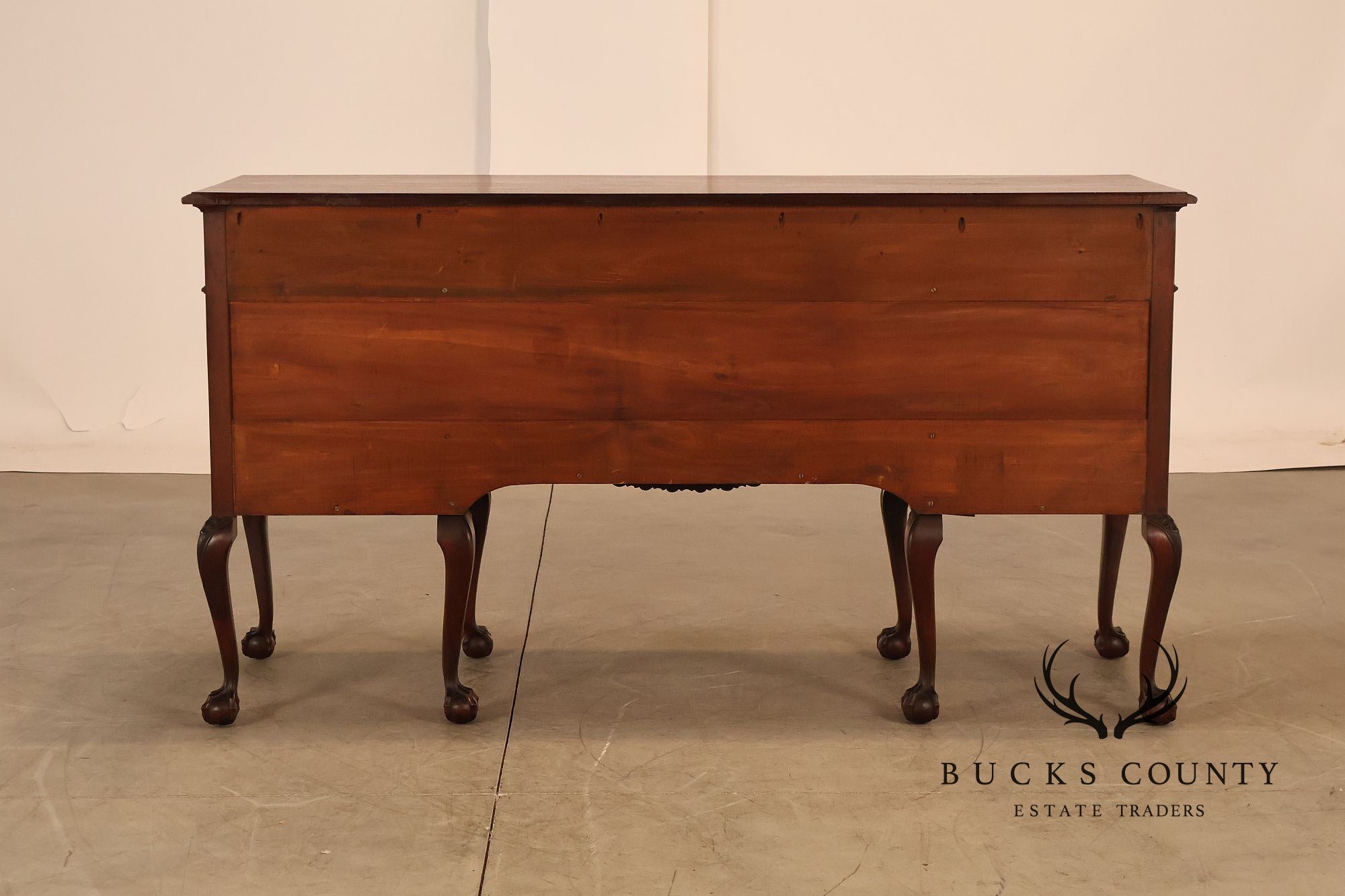 Vintage Chippendale Style Mahogany Sideboard Buffet