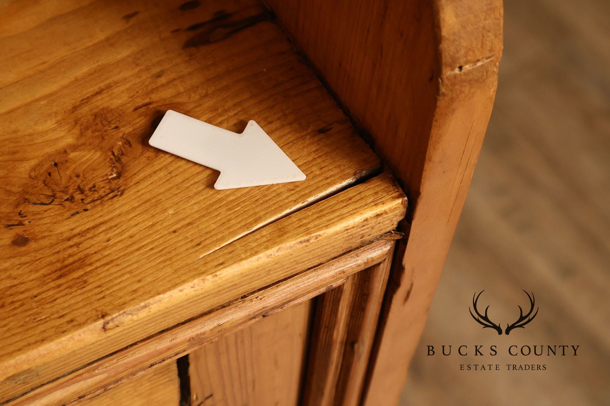 Antique English Farmhouse Pine Open Hutch Pantry Cupboard